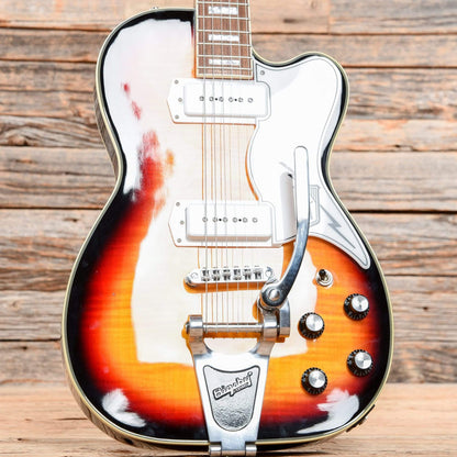 Eastwood Airline Tuxedo CB 3-Tone Sunburst Electric Guitars / Hollow Body