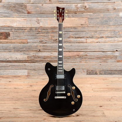 Echopark Esperanto Custom Black Electric Guitars / Semi-Hollow