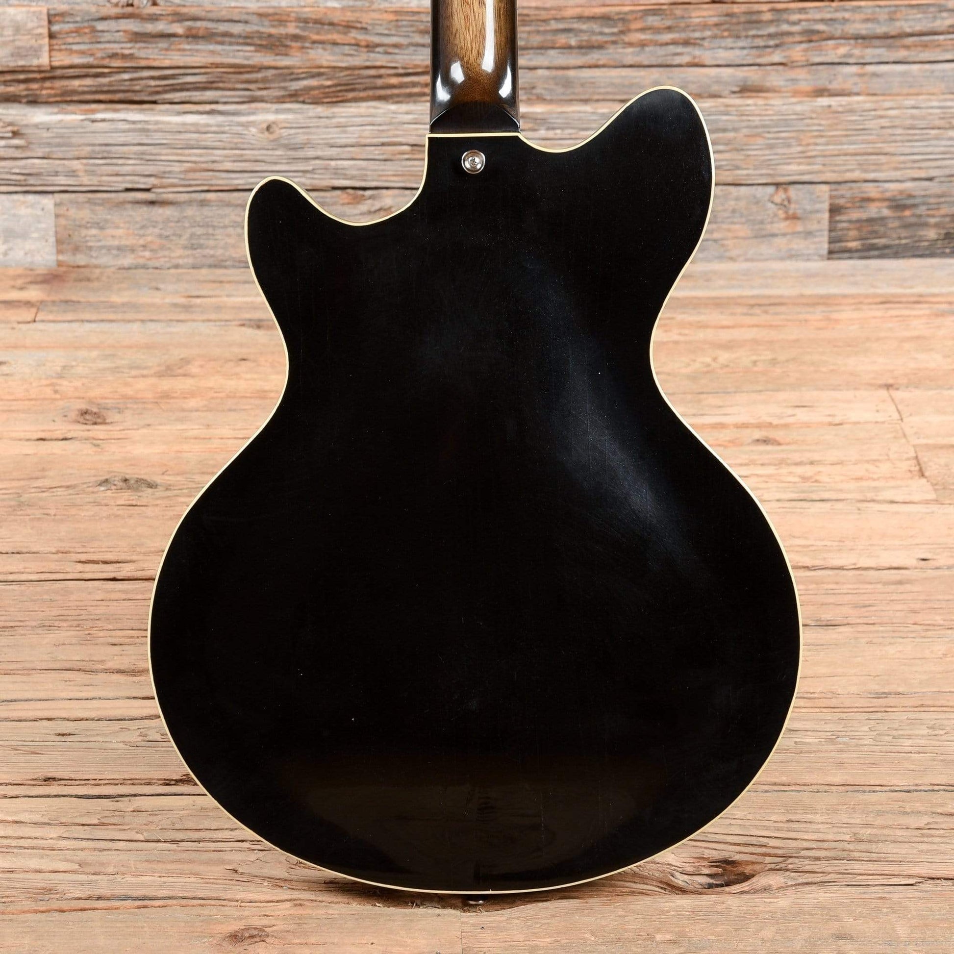 Echopark Esperanto Custom Black Electric Guitars / Semi-Hollow