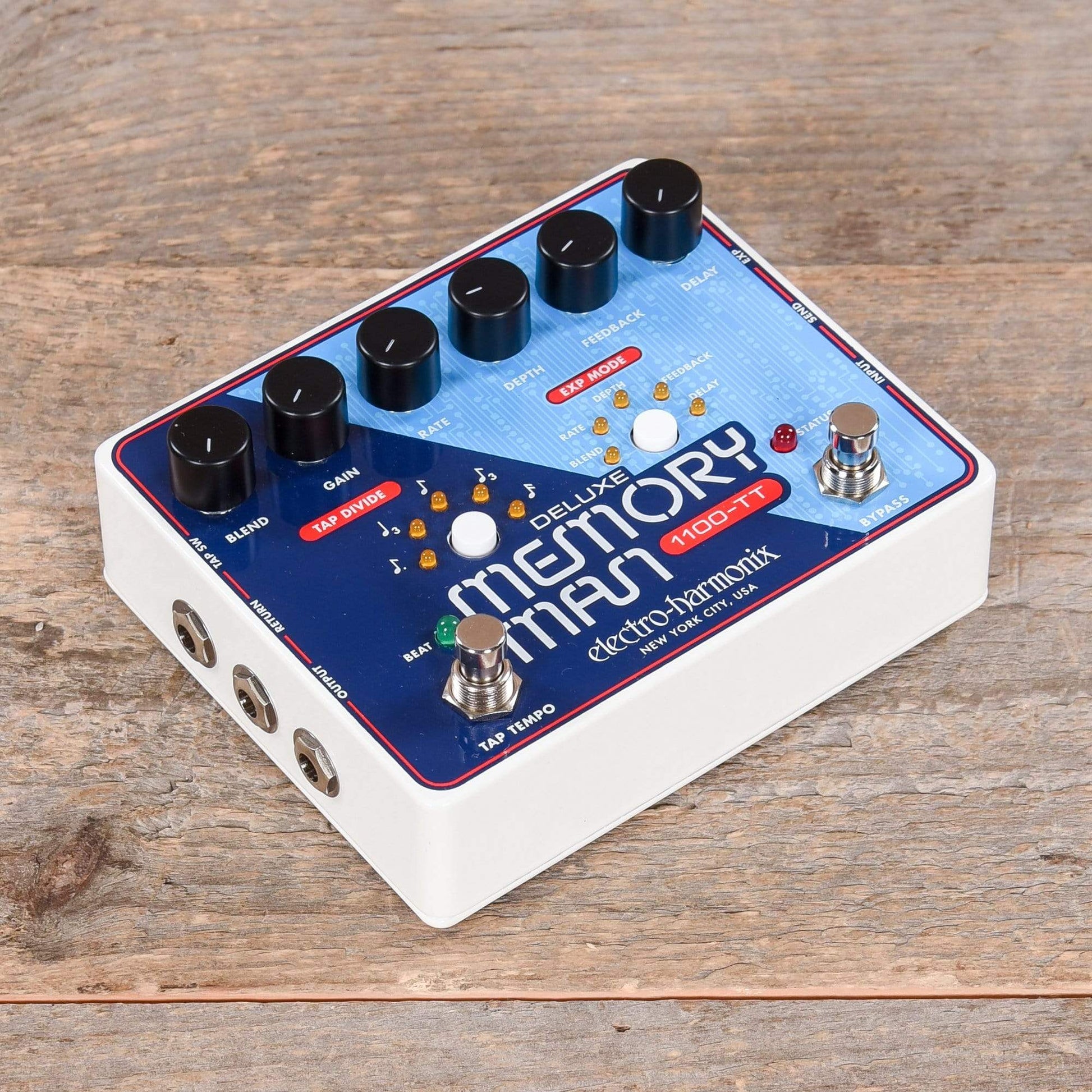 Electro-Harmonix Deluxe Memory Man with Tap Tempo 1100ms Effects and Pedals / Delay