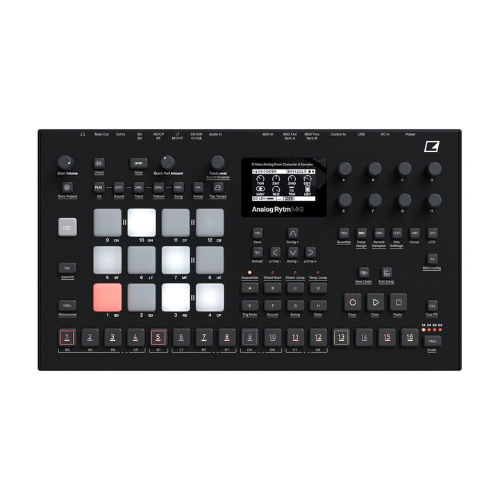 Elektron Analog Rytm MKII Eight Voice Analog Drum Machine & Sampler ...