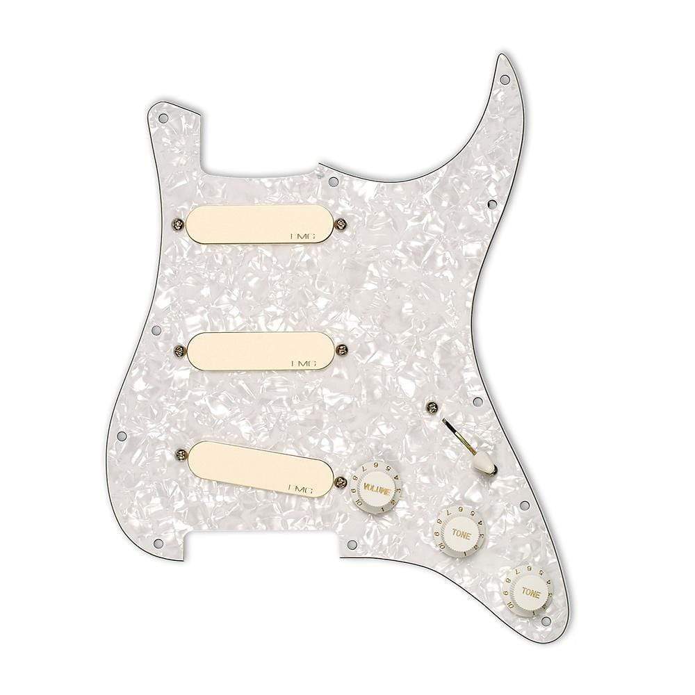 EMG DG20 David Gilmour Pre-Wired Pickguard/Pickup Set Ivory Parts / Guitar Pickups