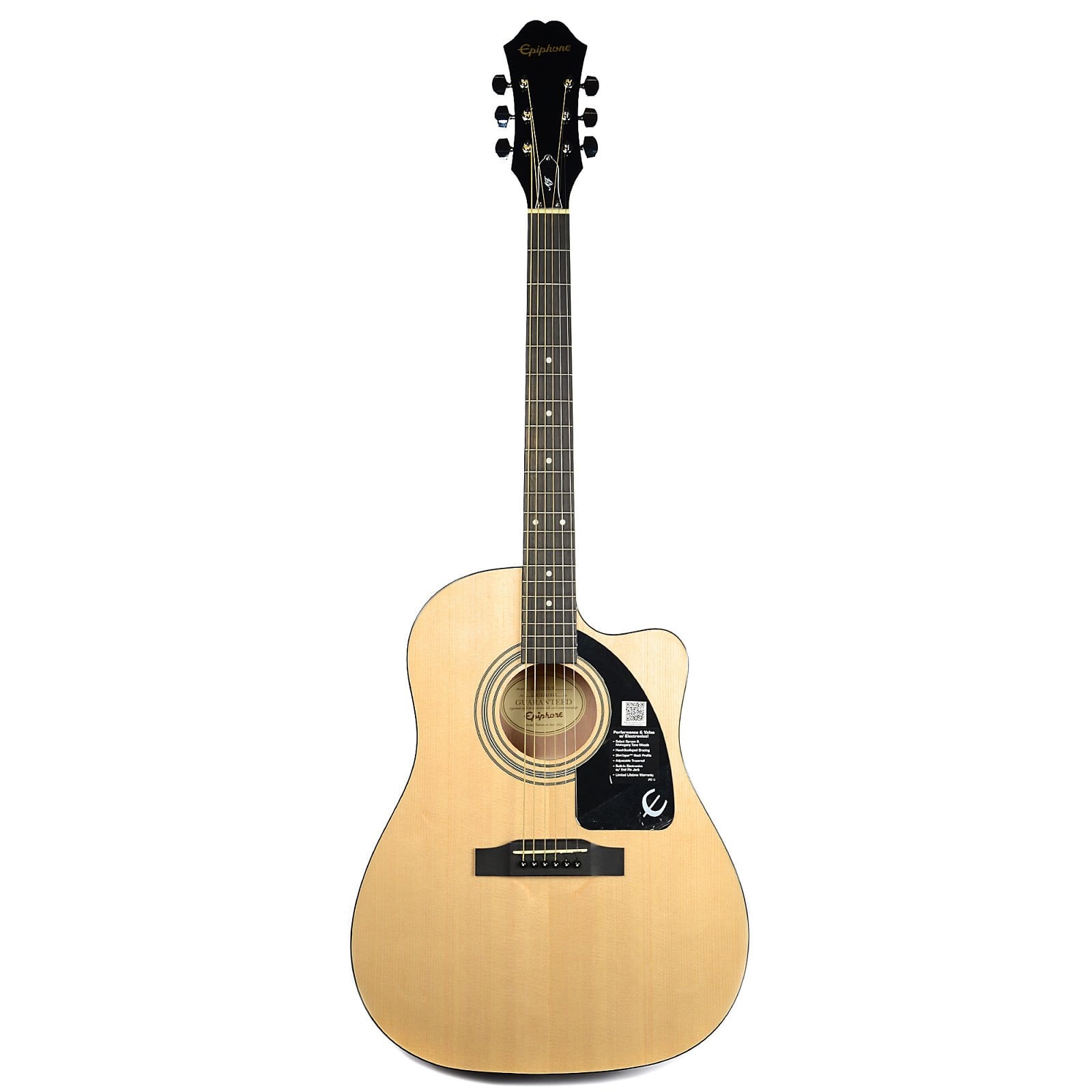 Epiphone AJ-100CE Advanced Jumbo Acoustic-Electric Natural Acoustic Guitars / Built-in Electronics