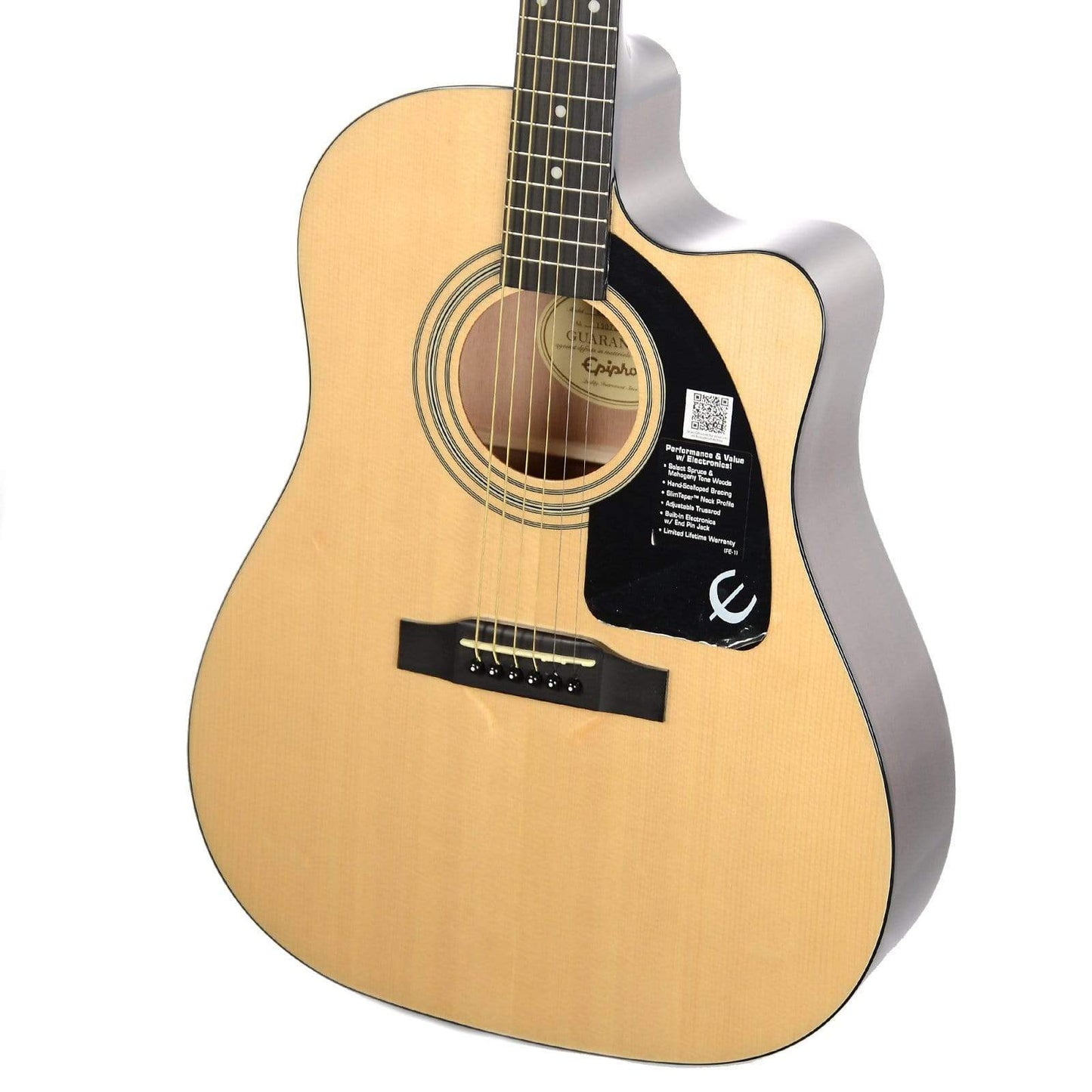 Epiphone AJ-100CE Advanced Jumbo Acoustic-Electric Natural Acoustic Guitars / Built-in Electronics