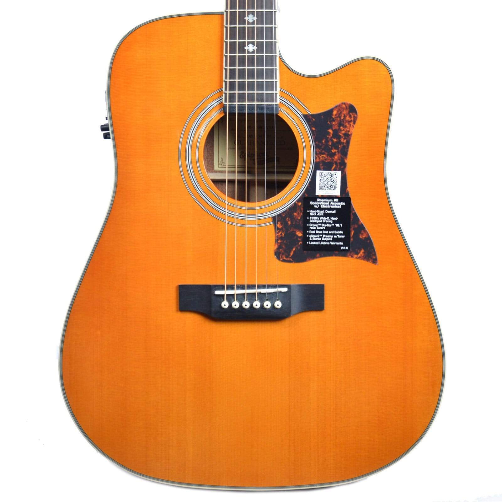 Epiphone Masterbilt DR-500MCE Dreadnought Acoustic-Electric Natural Acoustic Guitars / Built-in Electronics