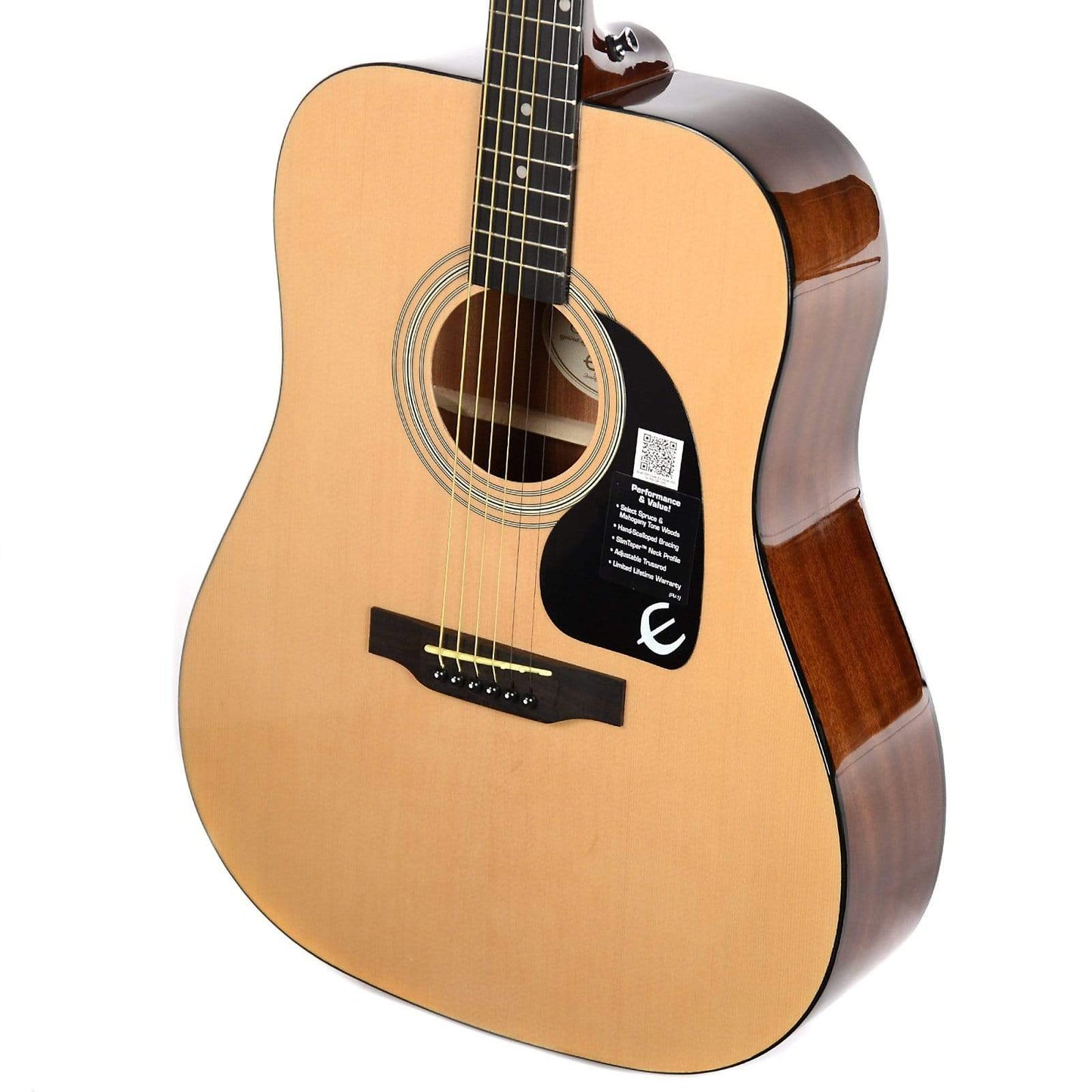 Epiphone DR-100 Dreadnought Acoustic Natural Acoustic Guitars / Dreadnought