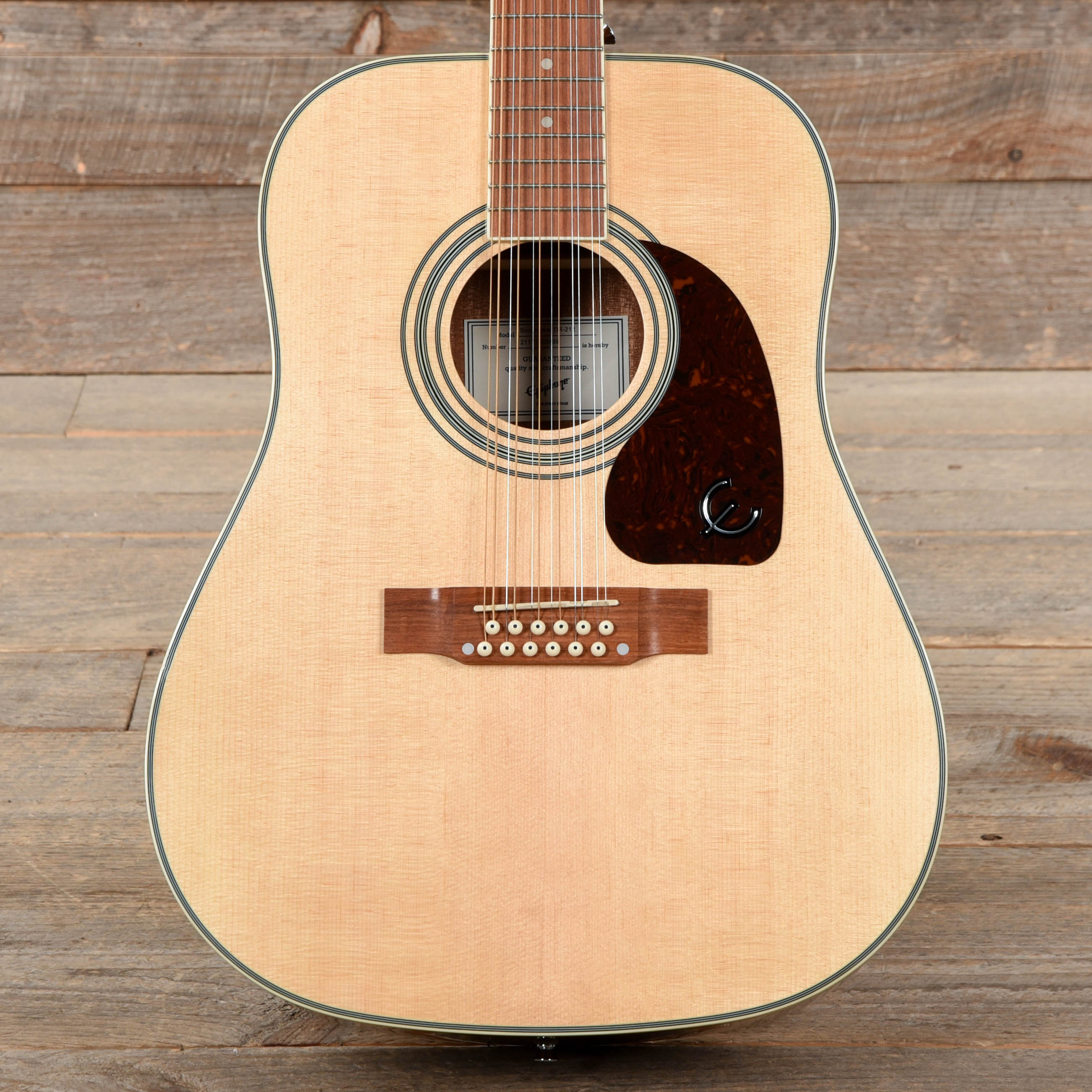 Guitar Acoustic Epiphone DR212NACH DR-212 12-String-Natural