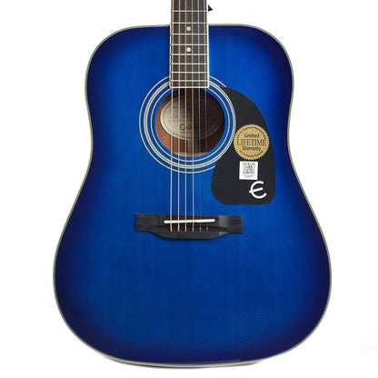 Epiphone PRO-1 Plus Dreadnought Acoustic Trans Blue Acoustic Guitars / Dreadnought