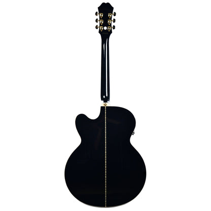 Epiphone EJ-200SCE Solid Top Acoustic-Electric Black and Epiphone Hardshell Case Bundle Acoustic Guitars / Jumbo