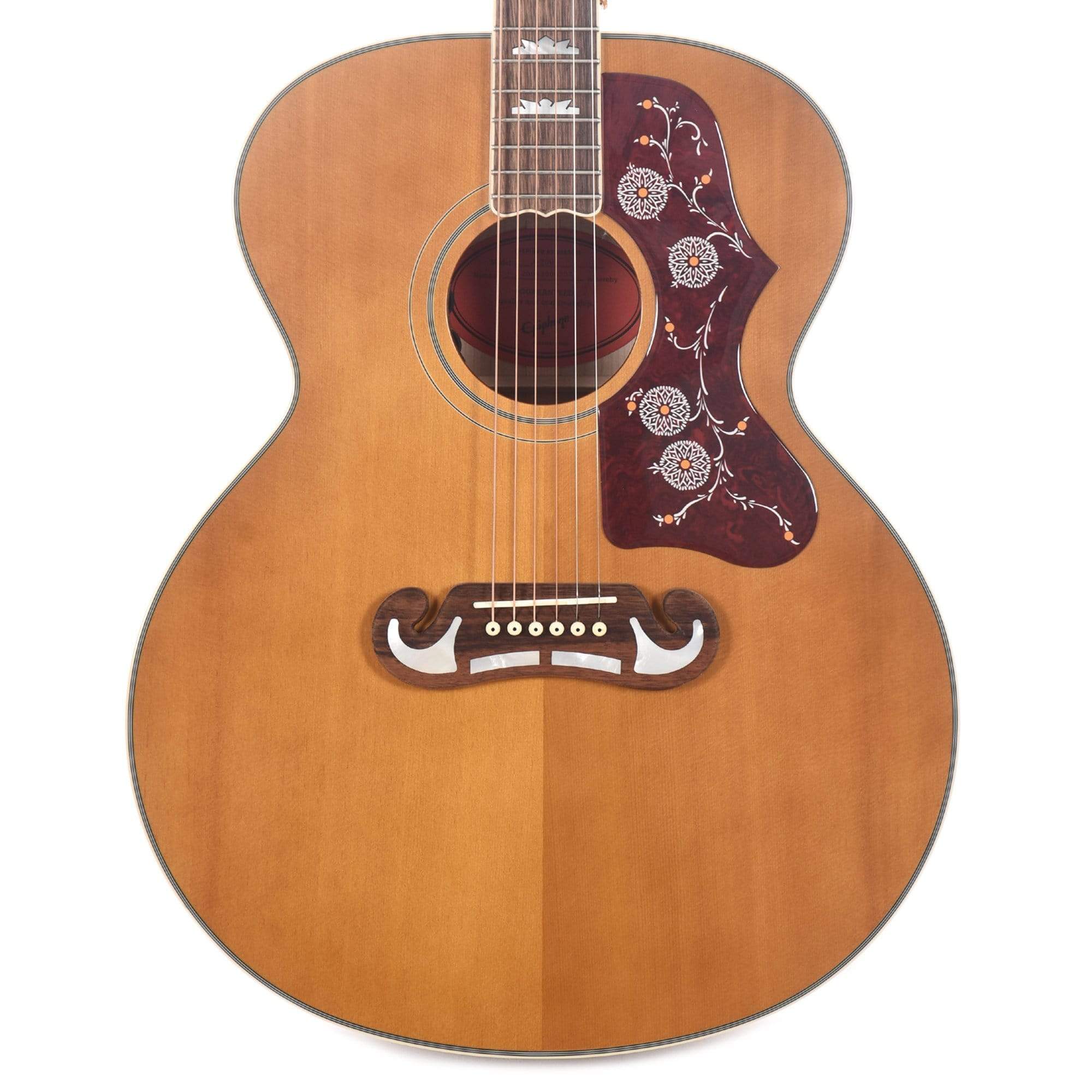 Epiphone Inspired by Gibson J-200 Aged Natural Antique Gloss w/Fishman –  Chicago Music Exchange