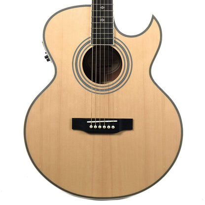 Epiphone PR5-E Florentine Cutaway Acoustic-Electric Natural Acoustic Guitars / Jumbo