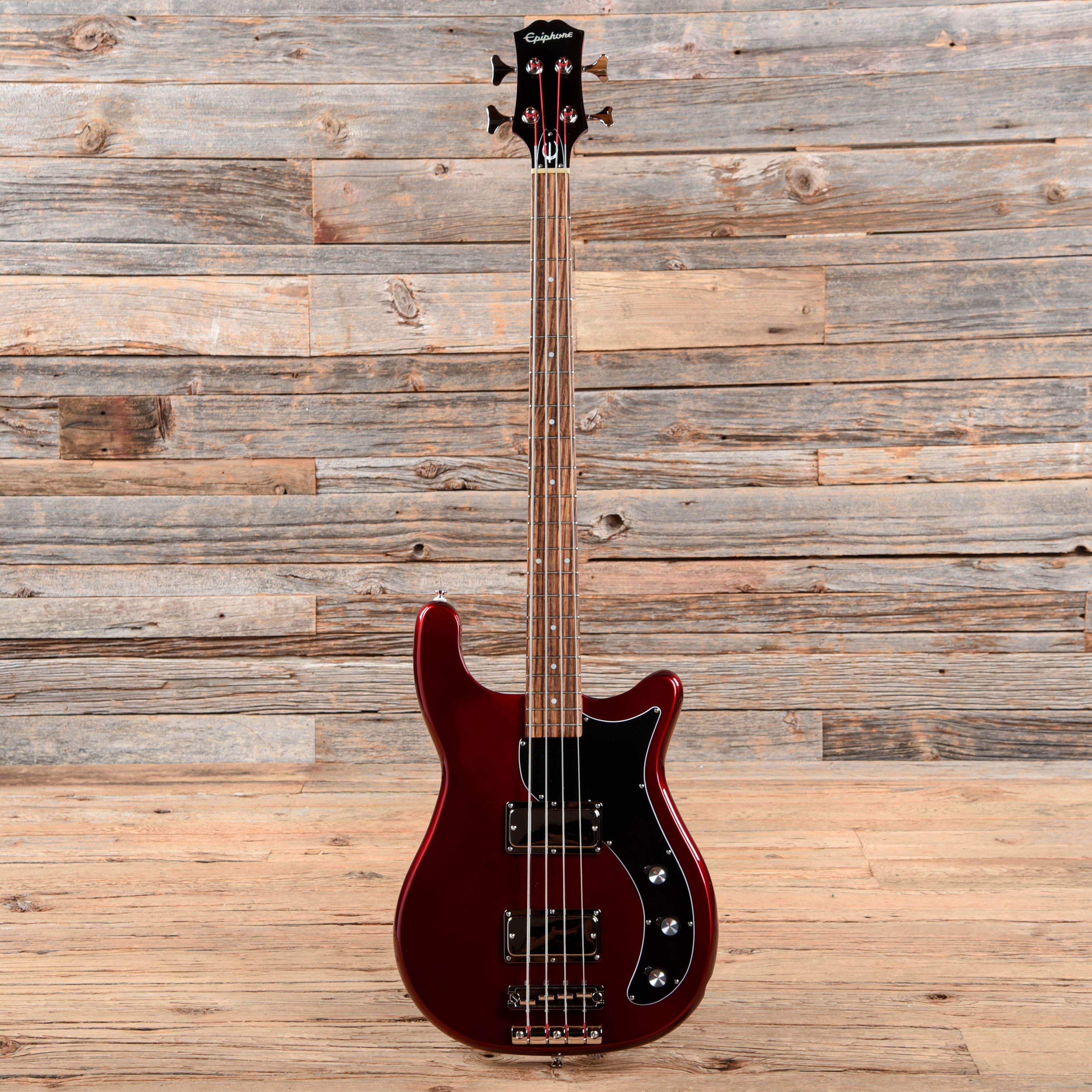 Epiphone Embassy Bass Sparkling Burgundy Bass Guitars / 4-String