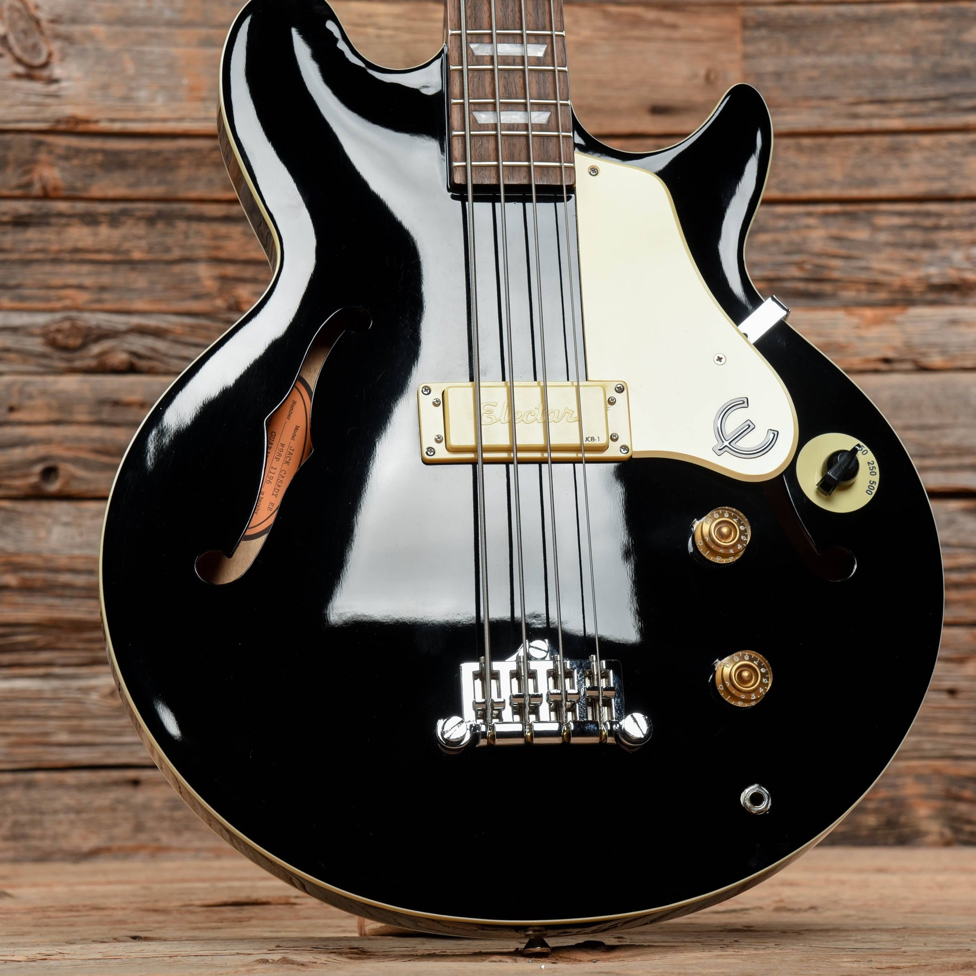 Epiphone Jack Casady Signature Bass Black Bass Guitars / 4-String