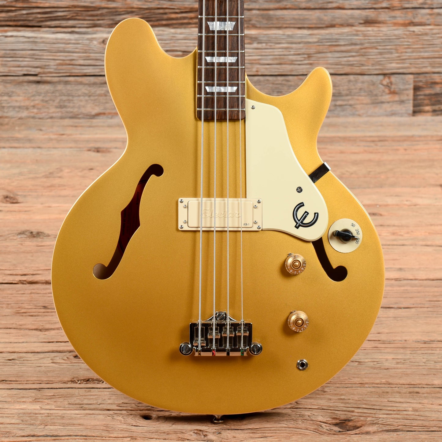 Epiphone Jack Casady Signature Bass Metallic Gold Bass Guitars / 4-String