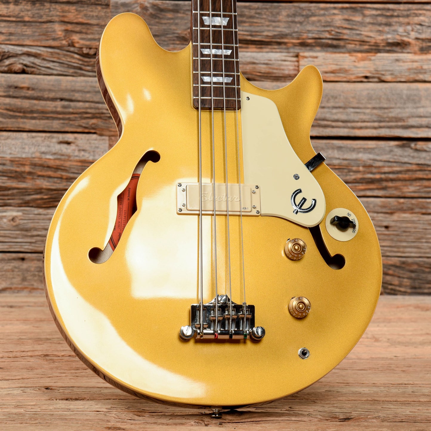 Epiphone Jack Casady Signature Bass Metallic Gold Bass Guitars / 4-String