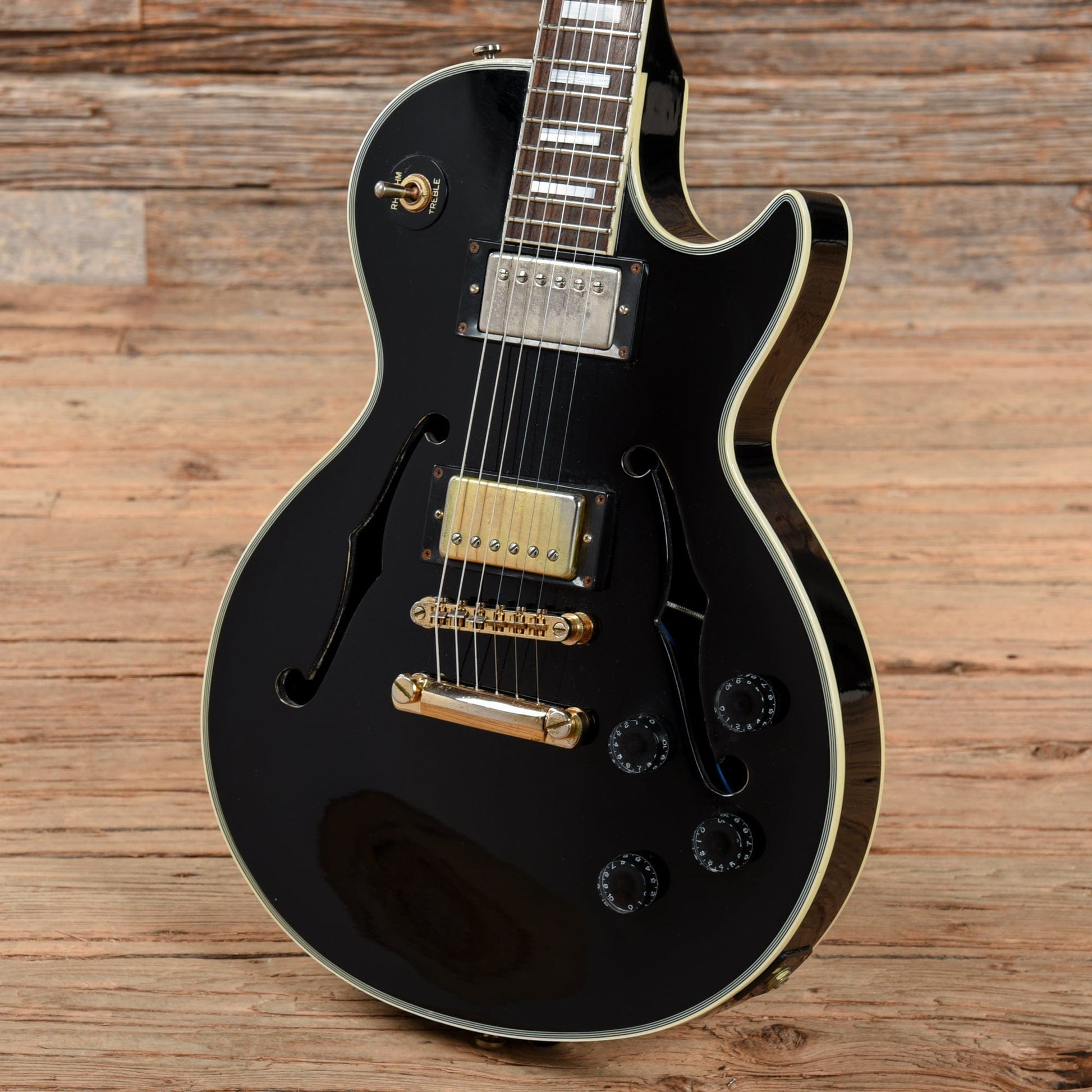 Epiphone Les Paul-Elite Florentine Black Electric Guitars / Hollow Body