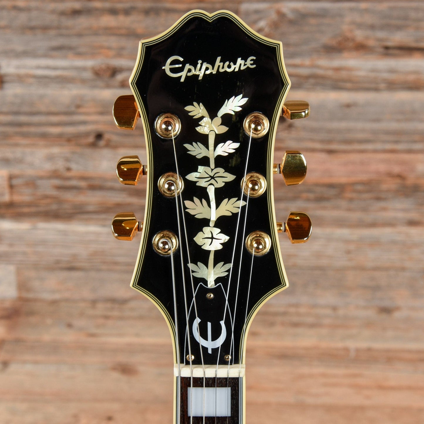 Epiphone Zephyr Blues Deluxe Natural 1992 Electric Guitars / Hollow Body