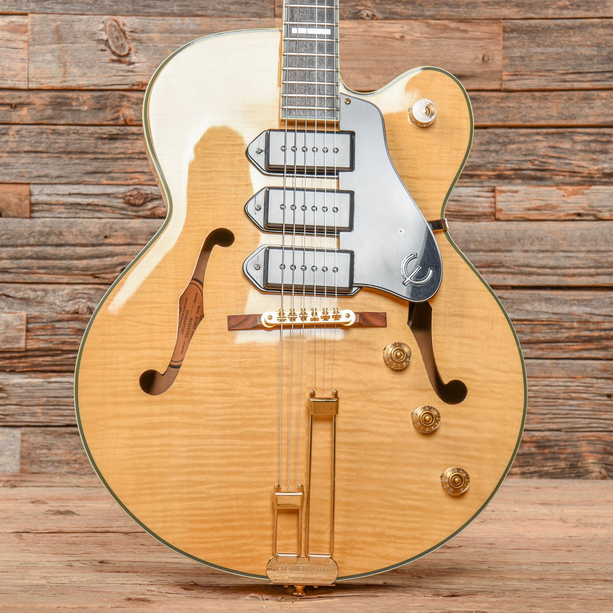 Epiphone Zephyr Blues Deluxe Natural 1992 – Chicago Music Exchange