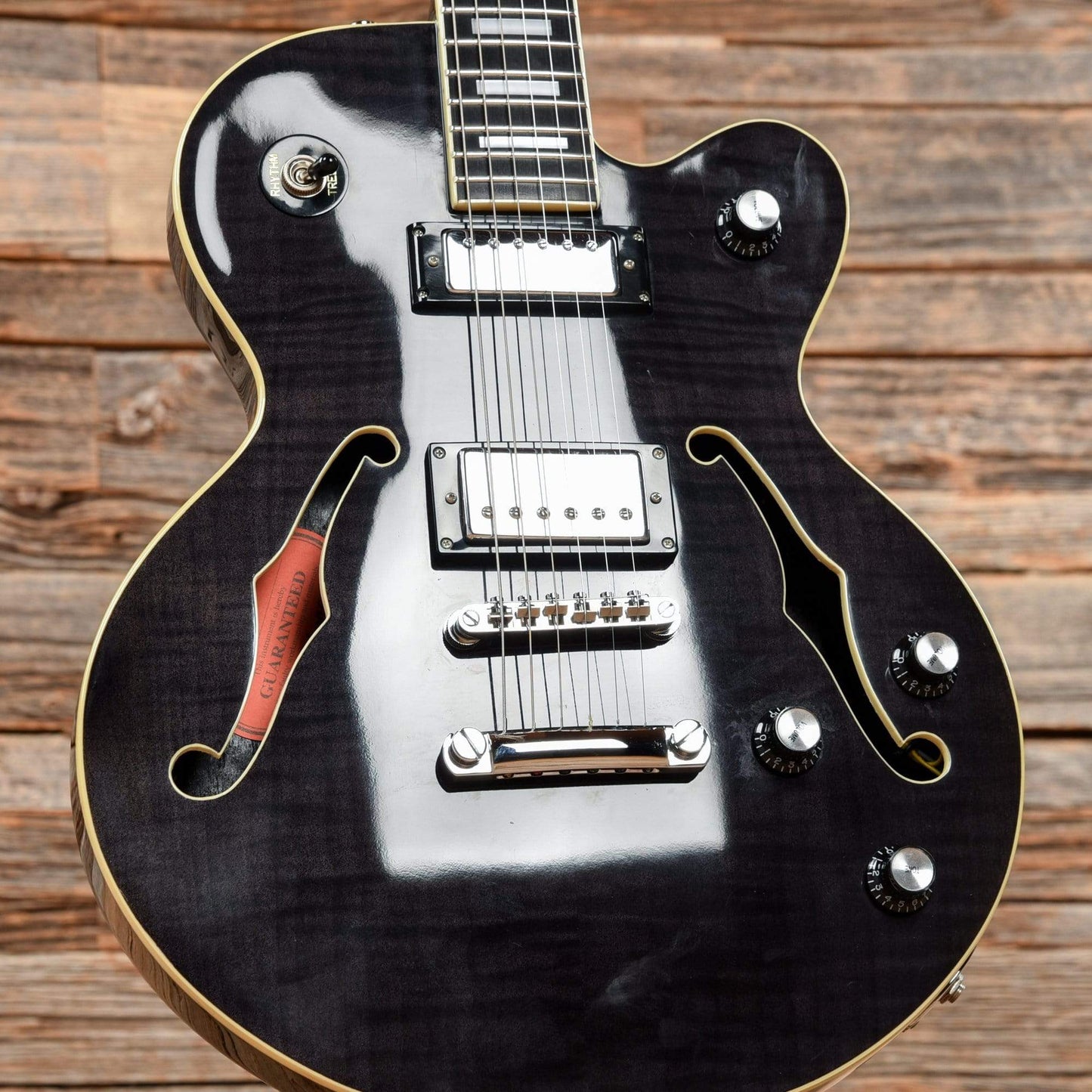 Epiphone Alleykat Transparent Black 2001 Electric Guitars / Semi-Hollow