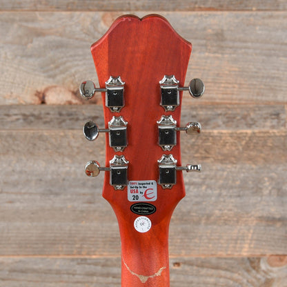 Epiphone Casino Worn Sunrise Orange Electric Guitars / Semi-Hollow