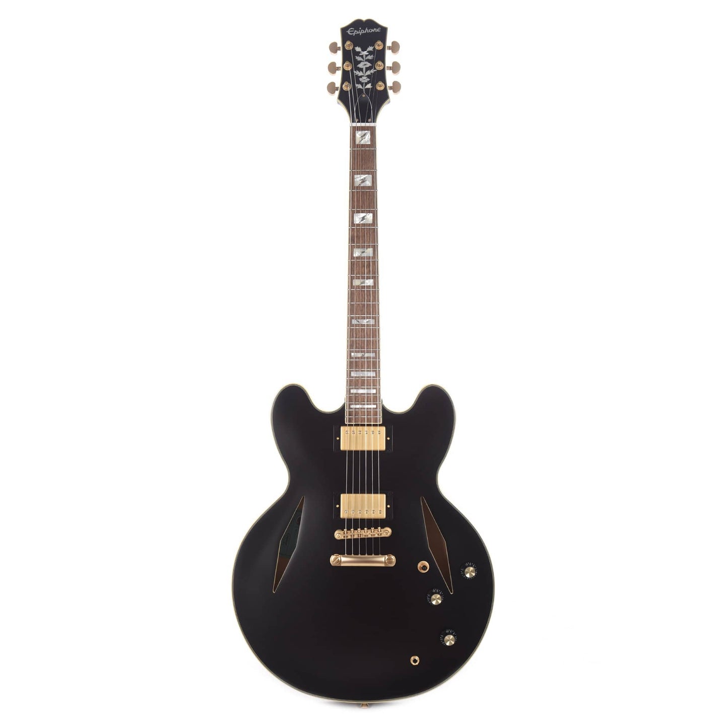 Epiphone Emily Wolfe Sheraton Stealth Black Aged Gloss w/EpiLite Case Electric Guitars / Semi-Hollow