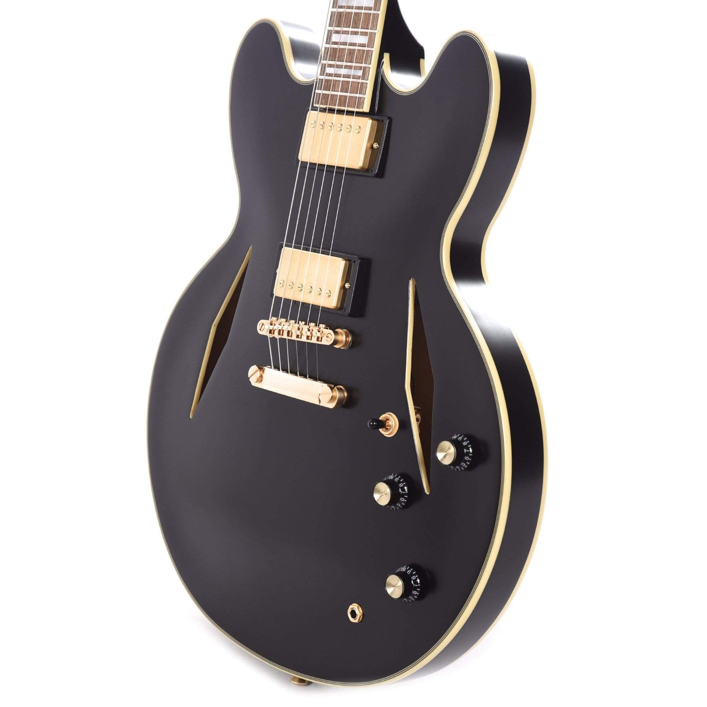 Epiphone Emily Wolfe Sheraton Stealth Black Aged Gloss w/EpiLite Case Electric Guitars / Semi-Hollow