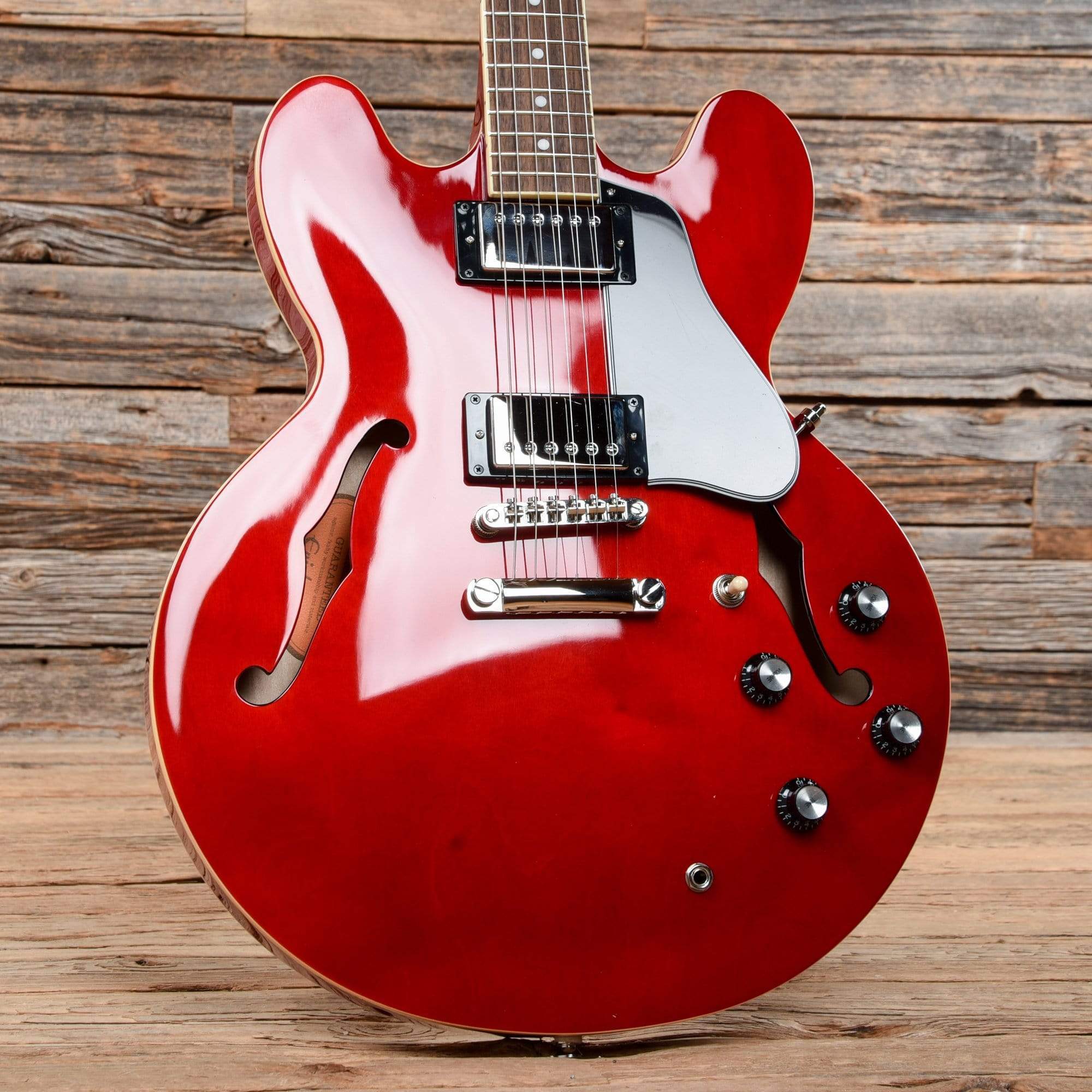 Epiphone Inspired by Gibson ES-335 Cherry Electric Guitars / Semi-Hollow