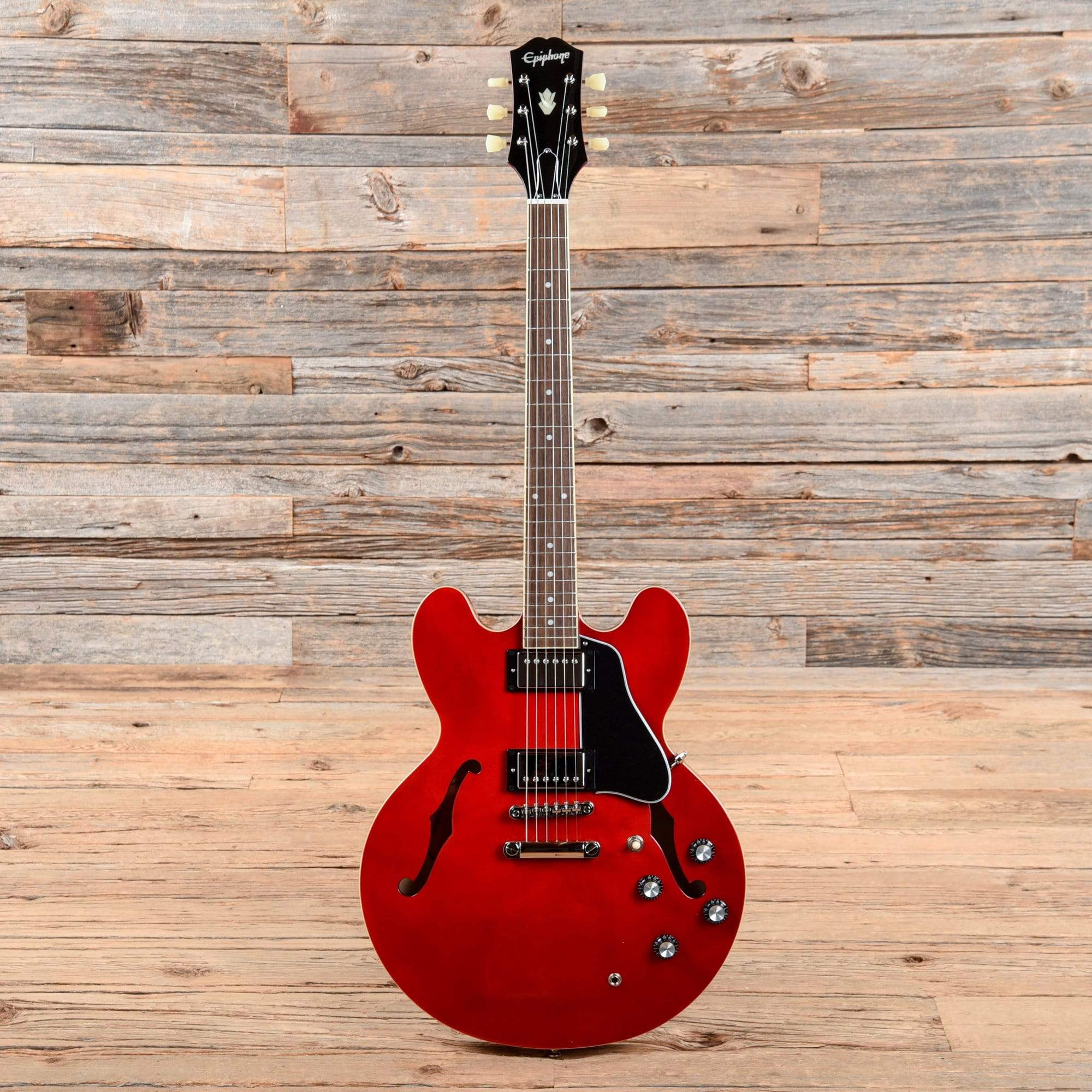 Epiphone Inspired by Gibson ES-335 Cherry Electric Guitars / Semi-Hollow