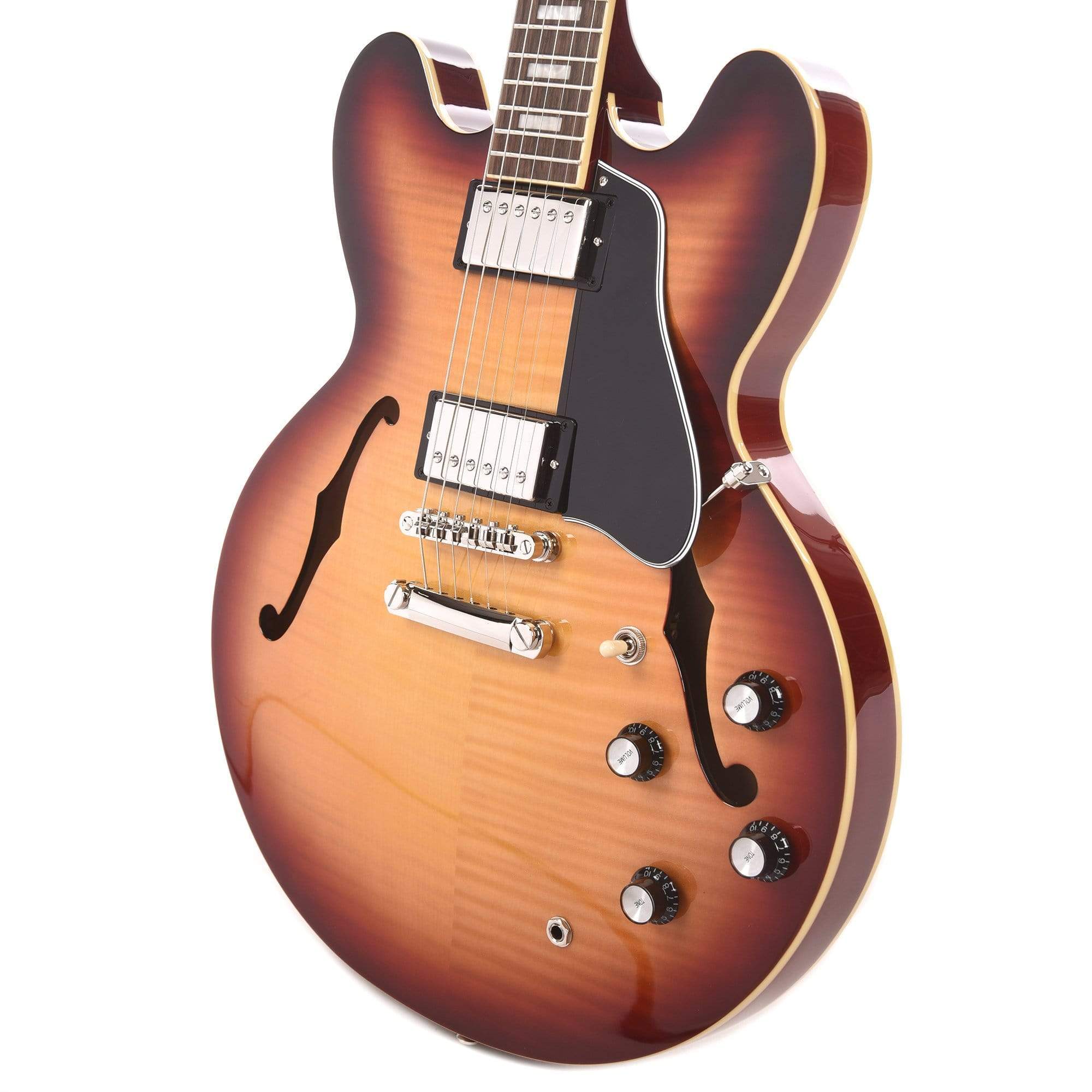 Epiphone Inspired by Gibson ES-335 Figured Raspberry Tea Burst Electric Guitars / Semi-Hollow