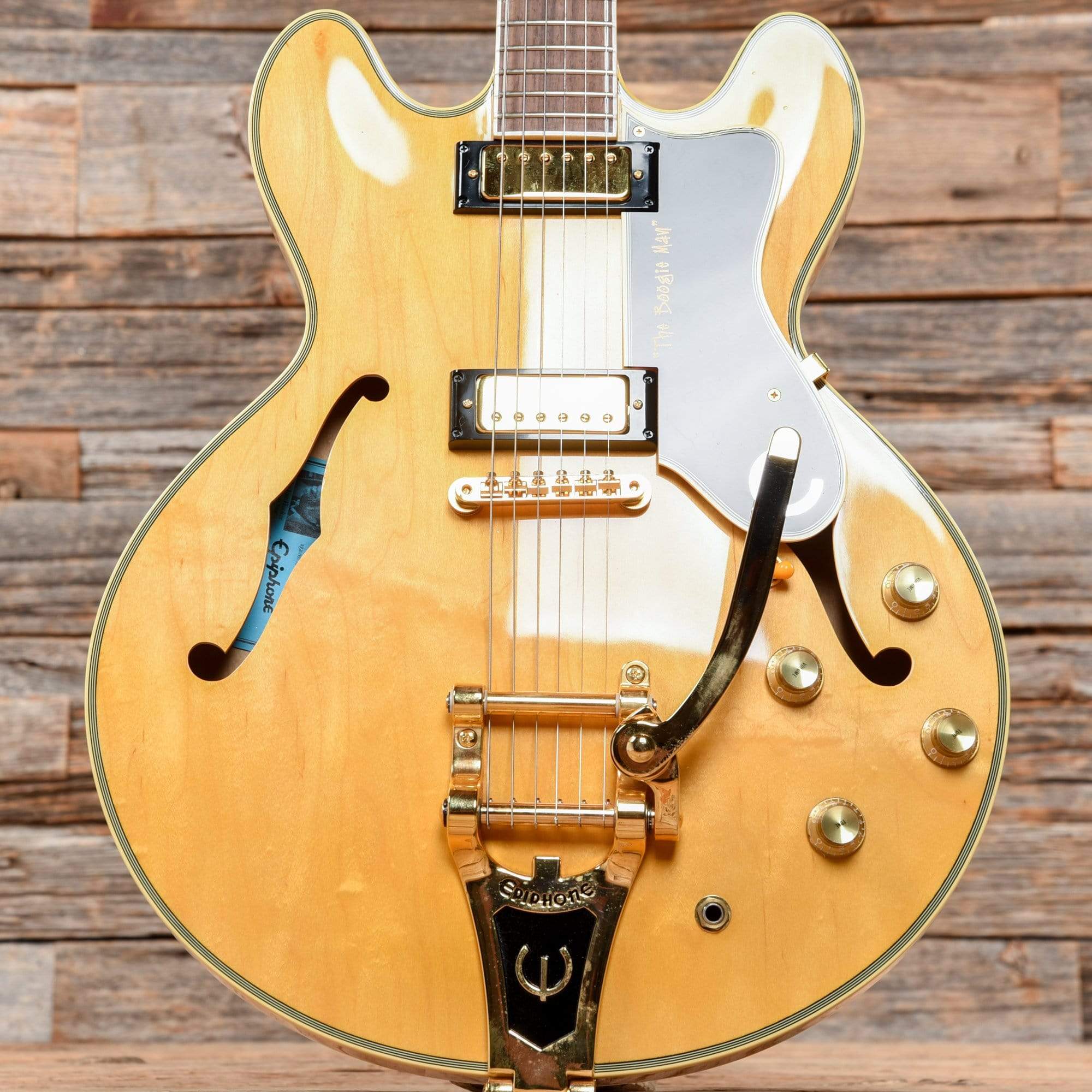 Epiphone John Lee Hooker 1964 Sheraton Natural Electric Guitars / Semi-Hollow