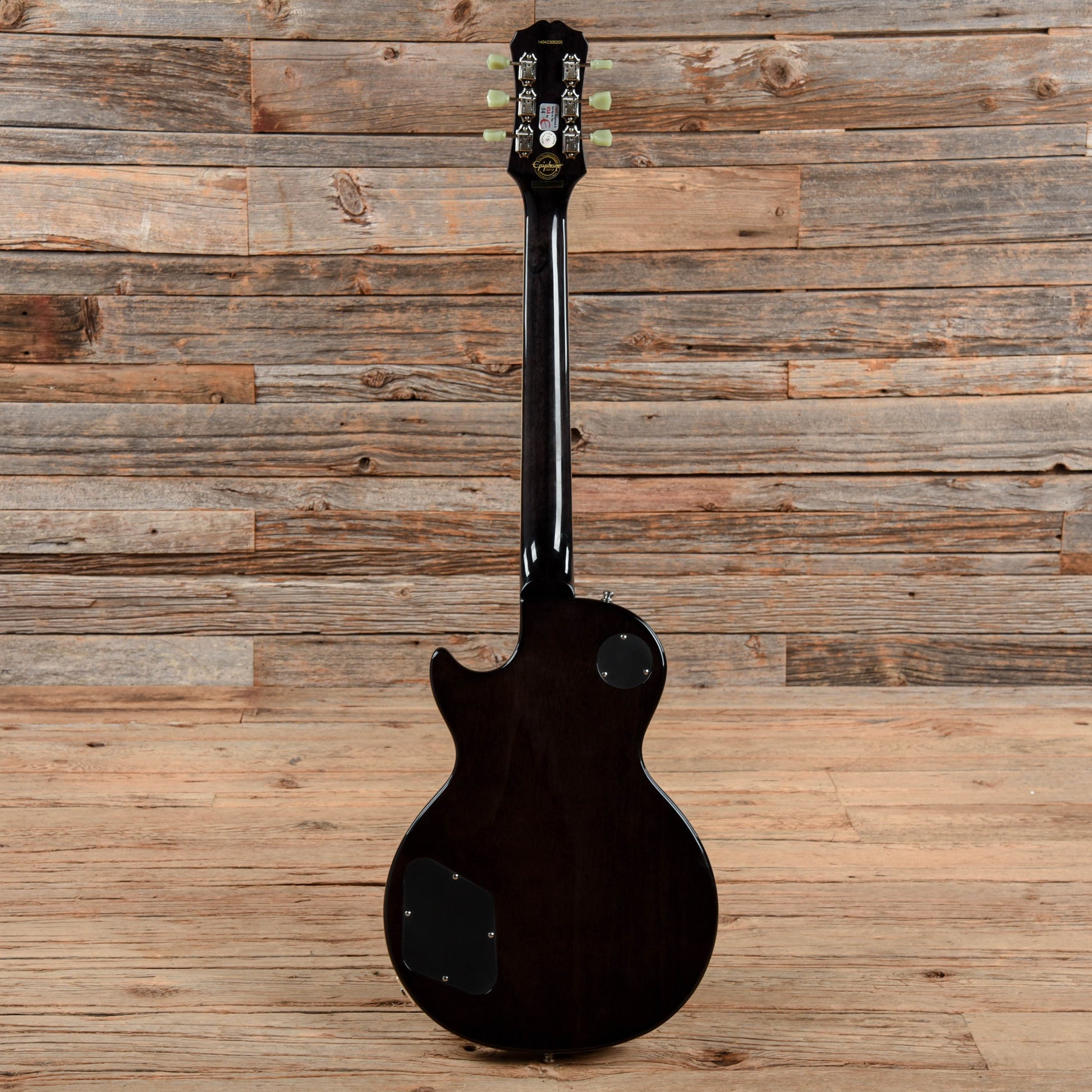 Epiphone Les Paul Standard Florentine PRO Transparent Black 2014 Electric Guitars / Semi-Hollow