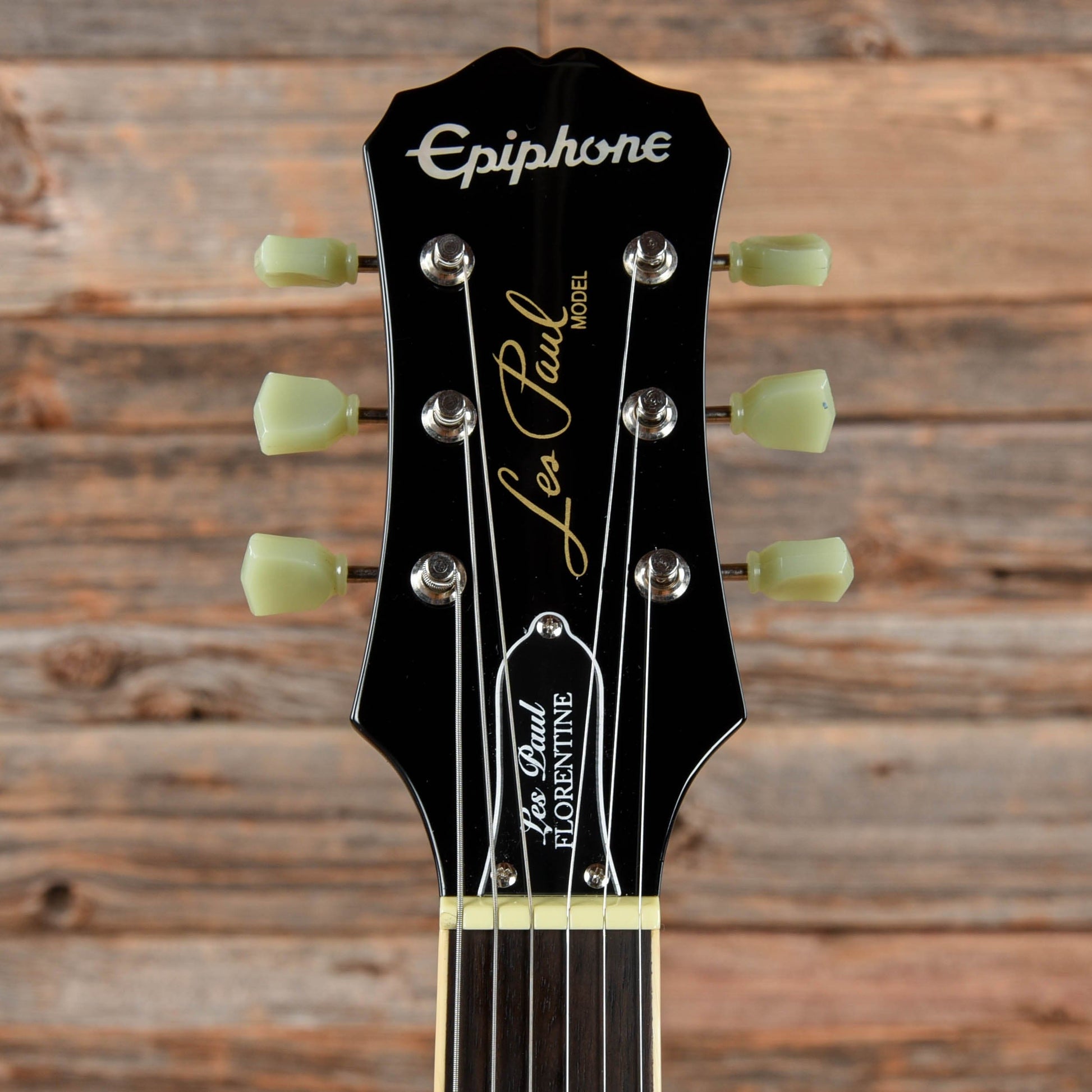 Epiphone Les Paul Standard Florentine PRO Transparent Black 2014 Electric Guitars / Semi-Hollow