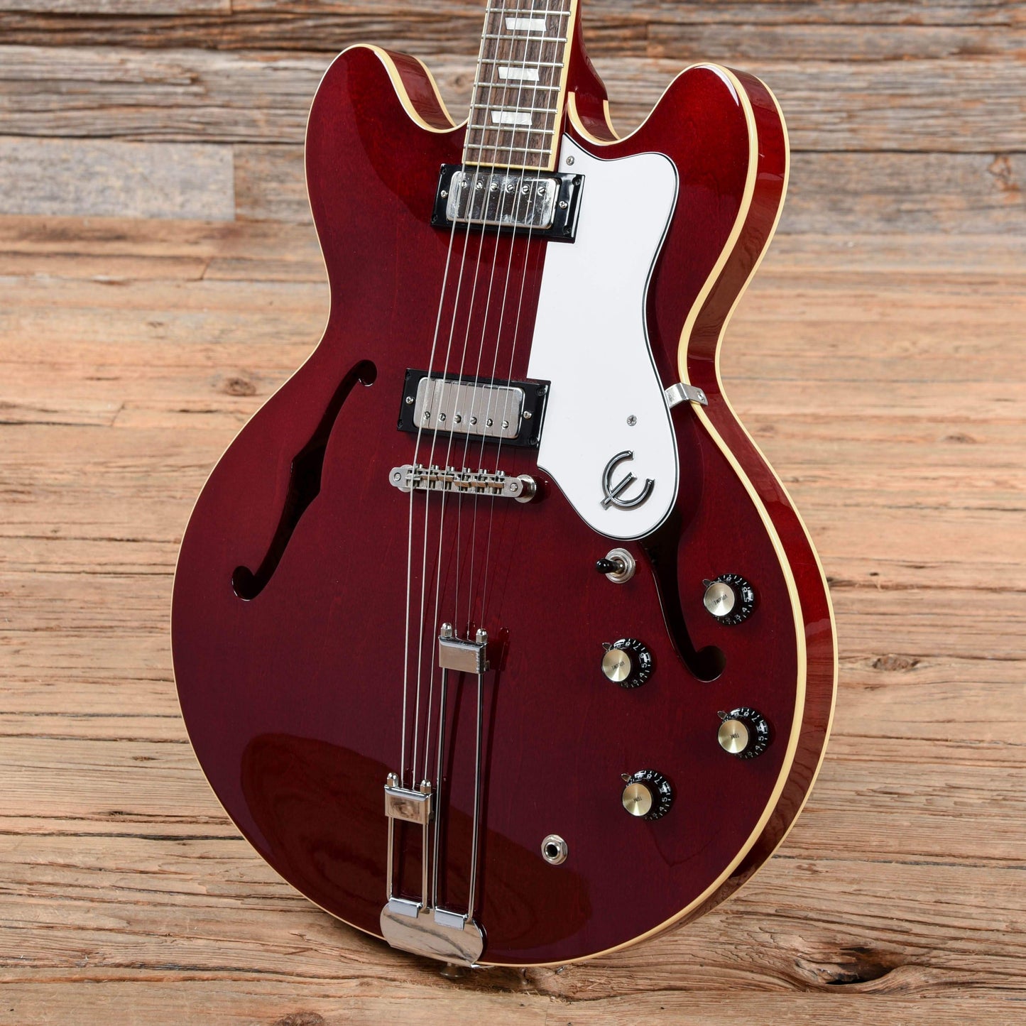 Epiphone Riviera Elite Cherry Electric Guitars / Semi-Hollow