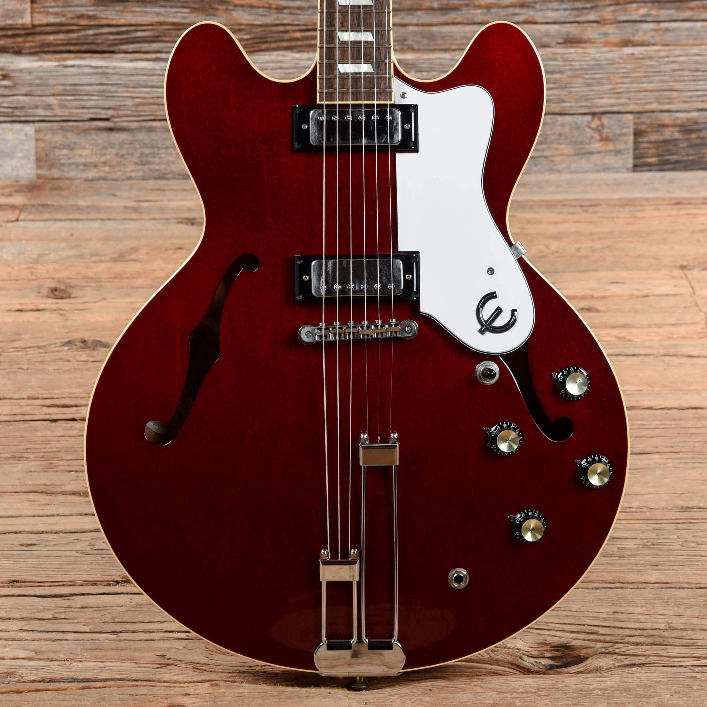 Epiphone Riviera Elite Cherry Electric Guitars / Semi-Hollow