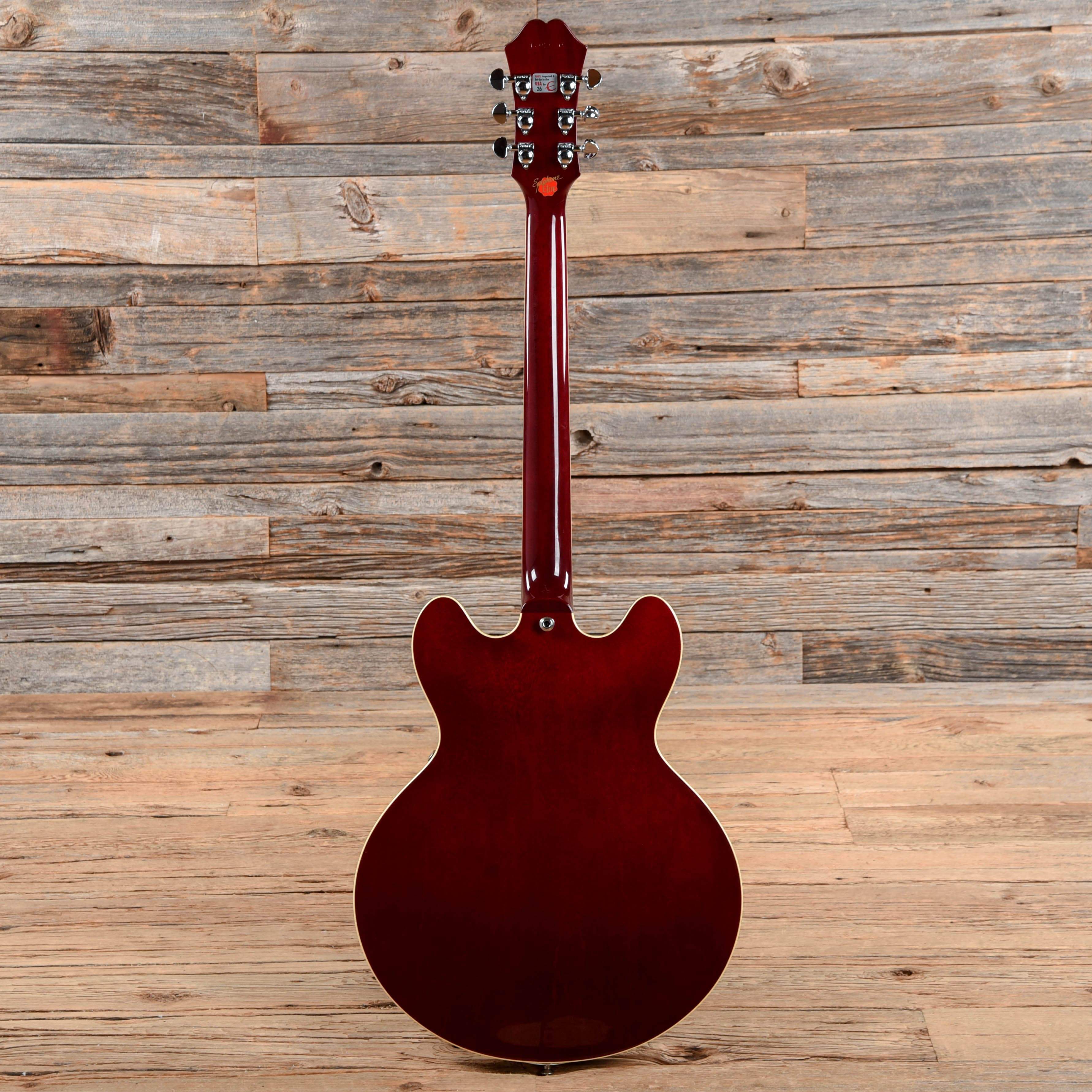 Epiphone Riviera Elite Cherry Electric Guitars / Semi-Hollow