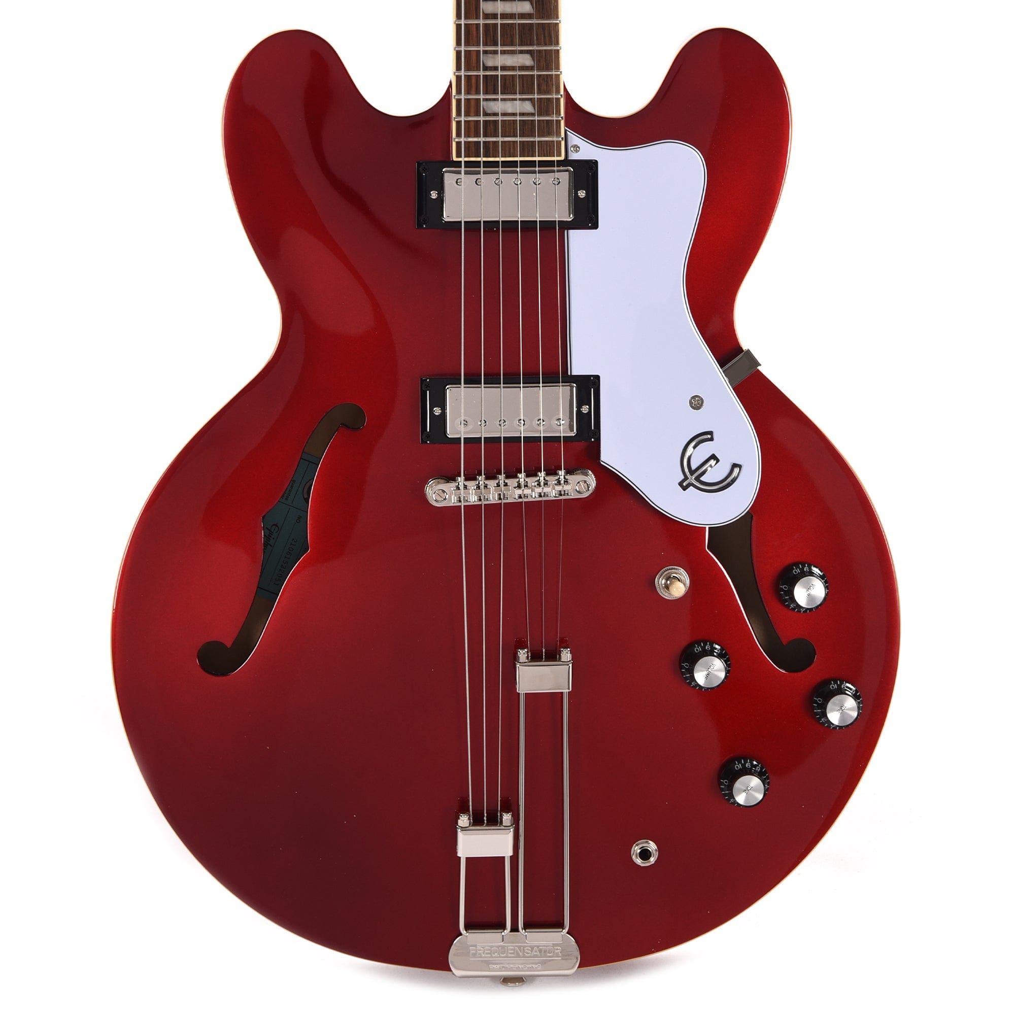 Epiphone Riviera Sparkling Burgundy w/Frequensator Tailpiece Electric Guitars / Semi-Hollow