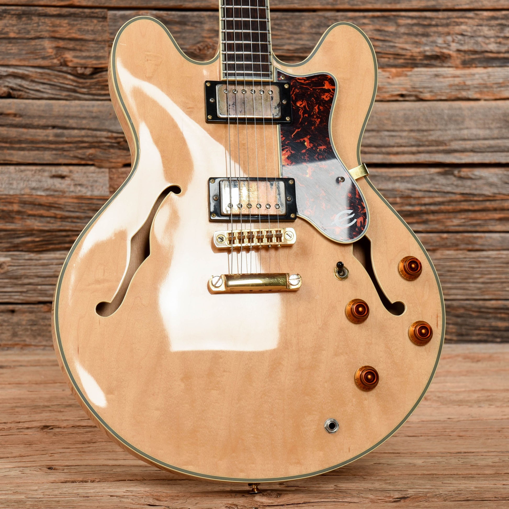 Epiphone Sheraton II Natural 1993 Electric Guitars / Semi-Hollow