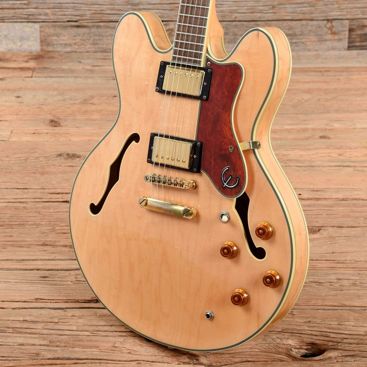 Epiphone Sheraton II Natural 2010 Electric Guitars / Semi-Hollow