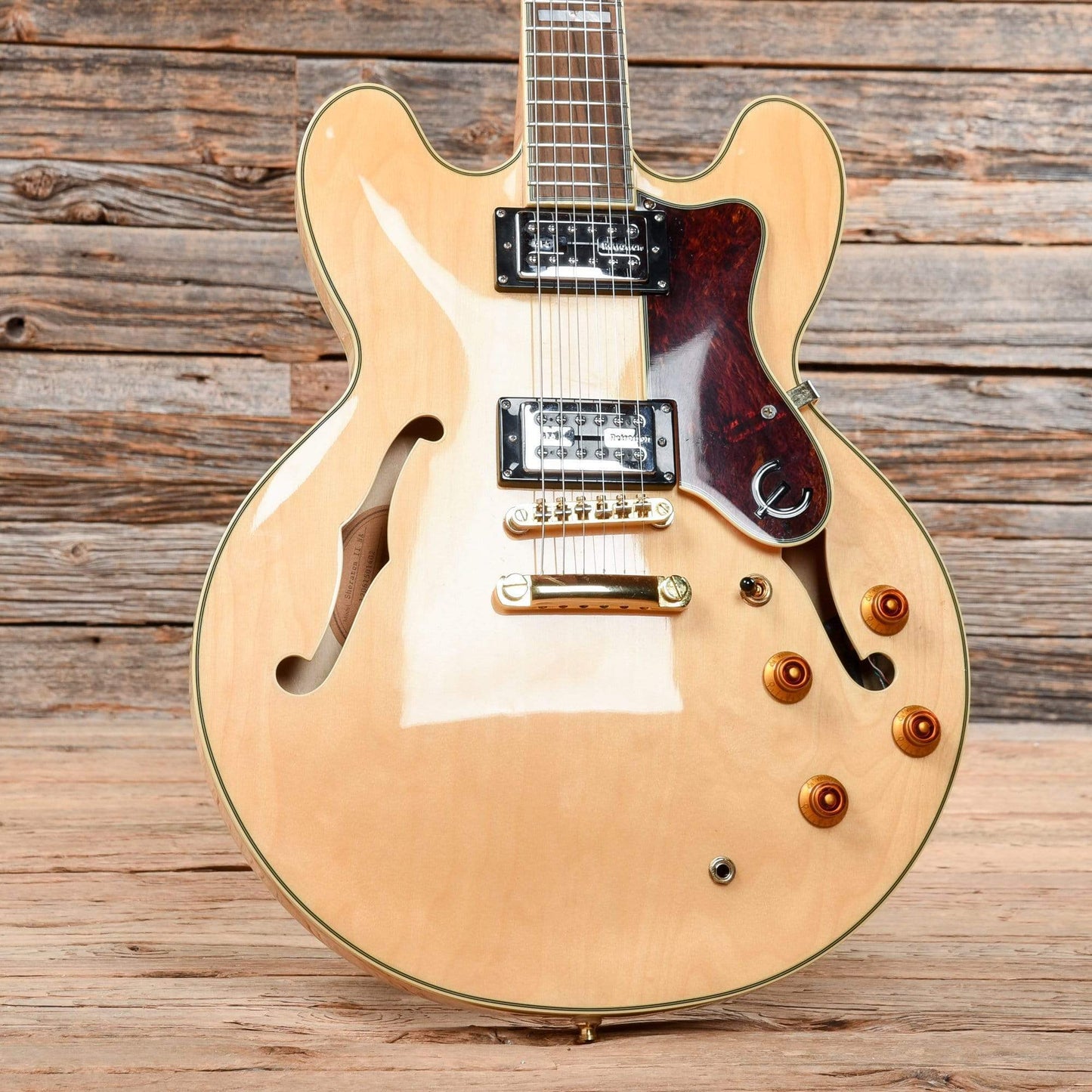 Epiphone Sheraton II Natural 2012 Electric Guitars / Semi-Hollow