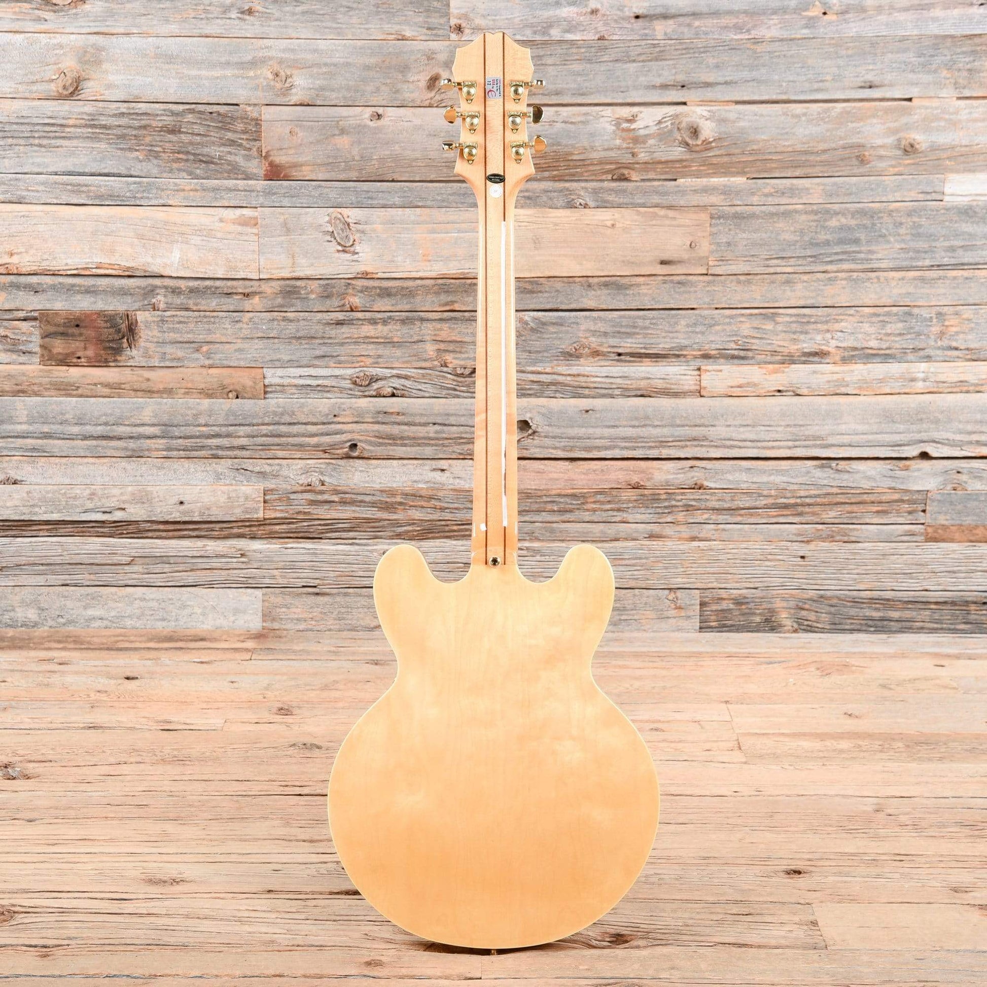 Epiphone Sheraton II Natural 2012 Electric Guitars / Semi-Hollow