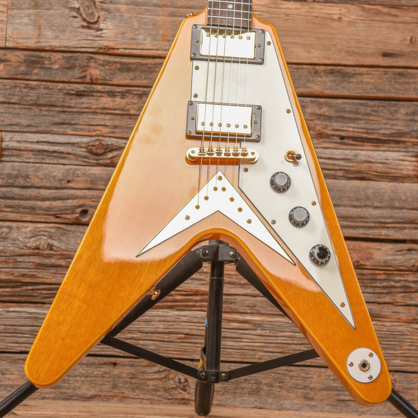 Epiphone '58 Korina Flying V Natural Electric Guitars / Solid Body