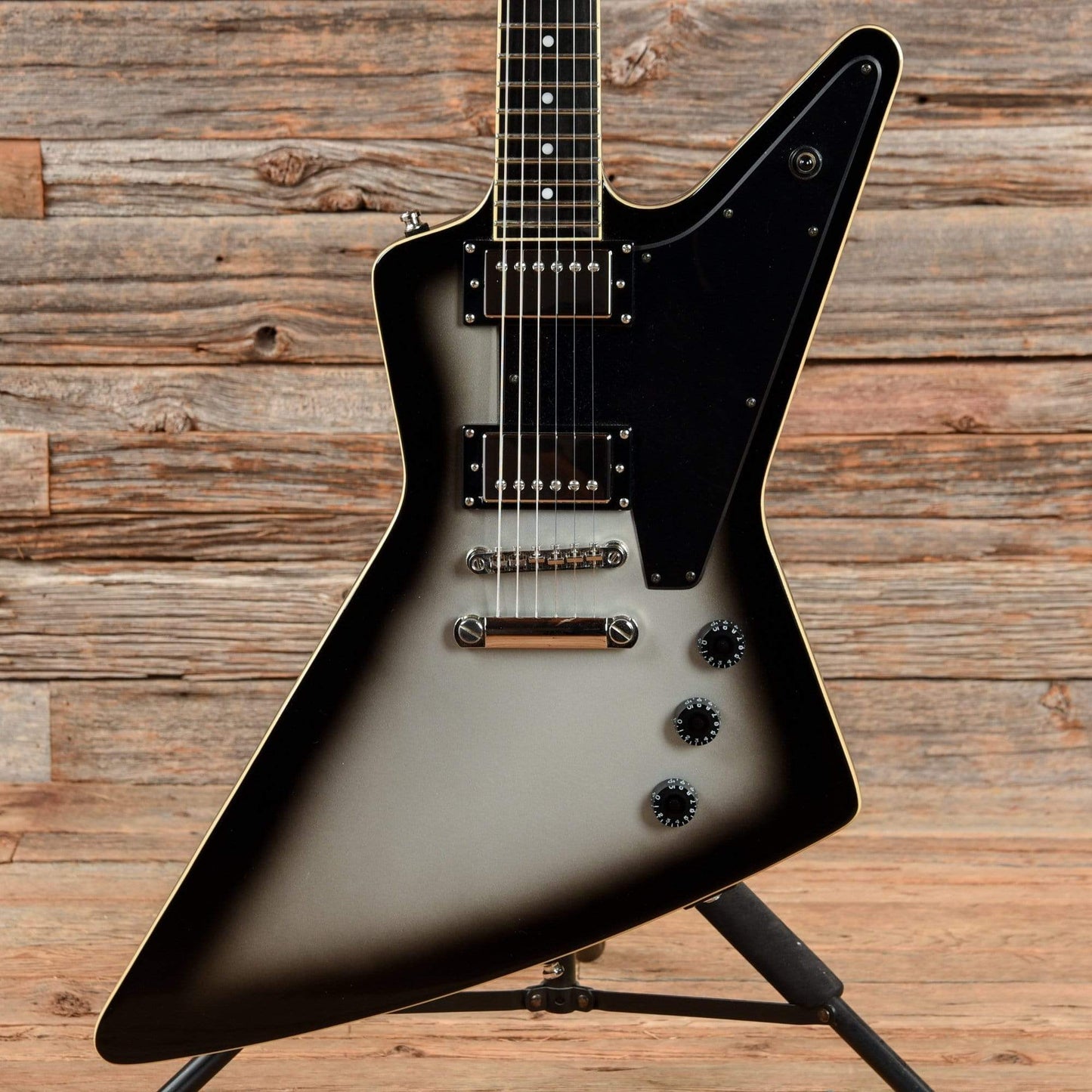 Epiphone Brendon Small Signature Thunderhorse Explorer Silverburst 2013 Electric Guitars / Solid Body