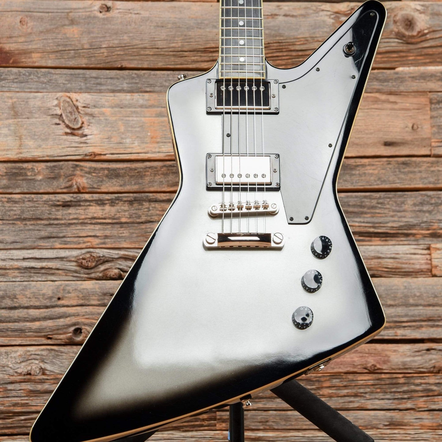 Epiphone Brendon Small Signature Thunderhorse Explorer Silverburst 2013 Electric Guitars / Solid Body