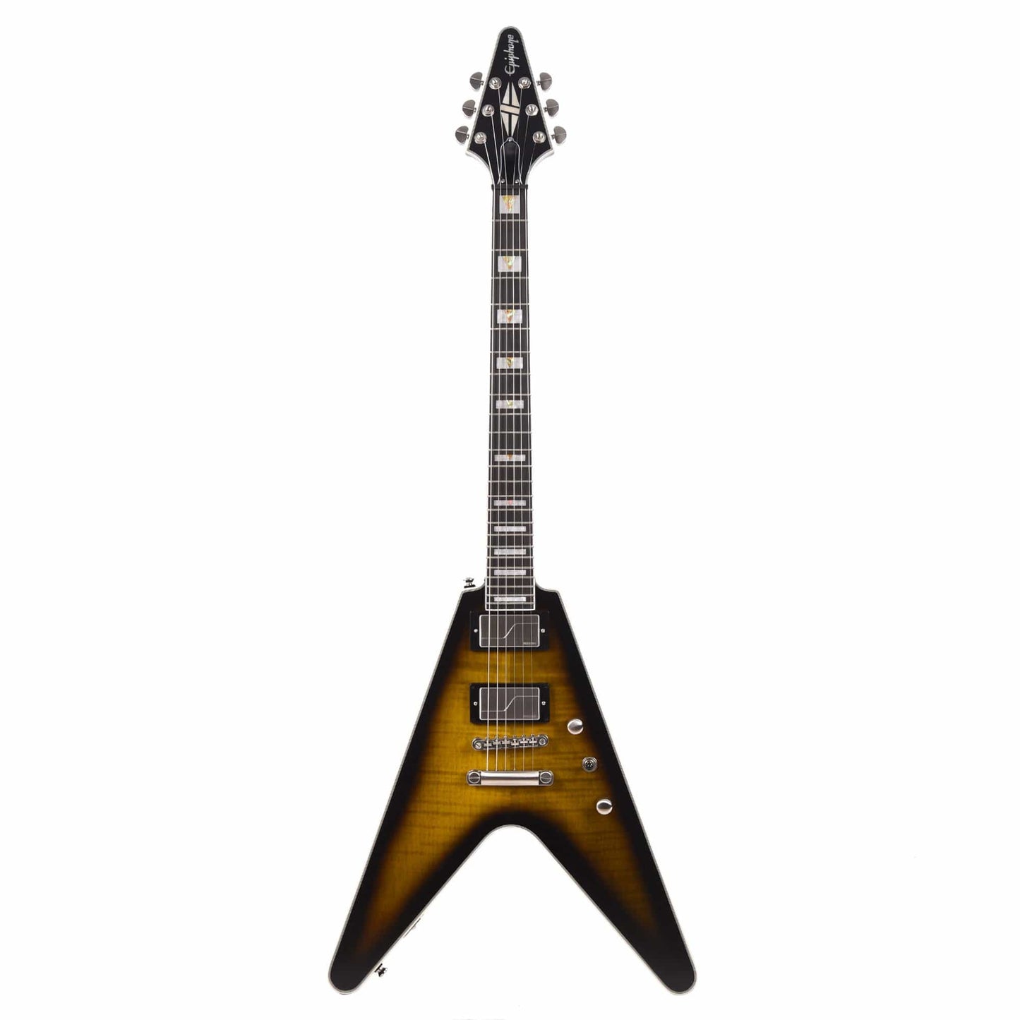 Epiphone Flying V Prophecy Yellow Tiger Aged Gloss Electric Guitars / Solid Body