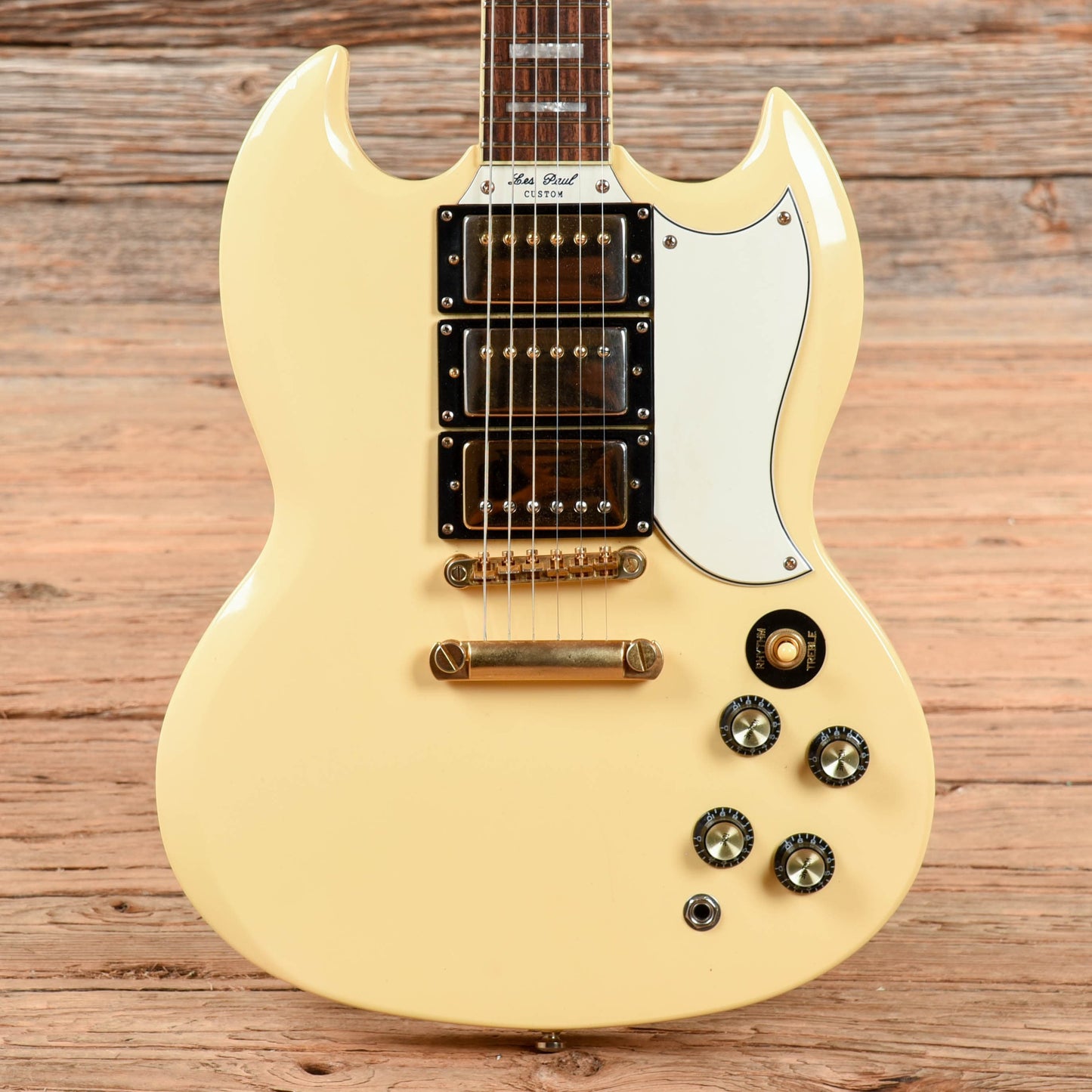 Epiphone G-400 Les Paul (SG) Custom Antique Ivory 2004 Electric Guitars / Solid Body