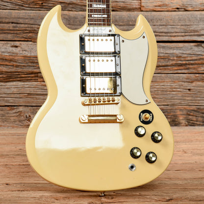 Epiphone G-400 Les Paul (SG) Custom Antique Ivory 2004 Electric Guitars / Solid Body