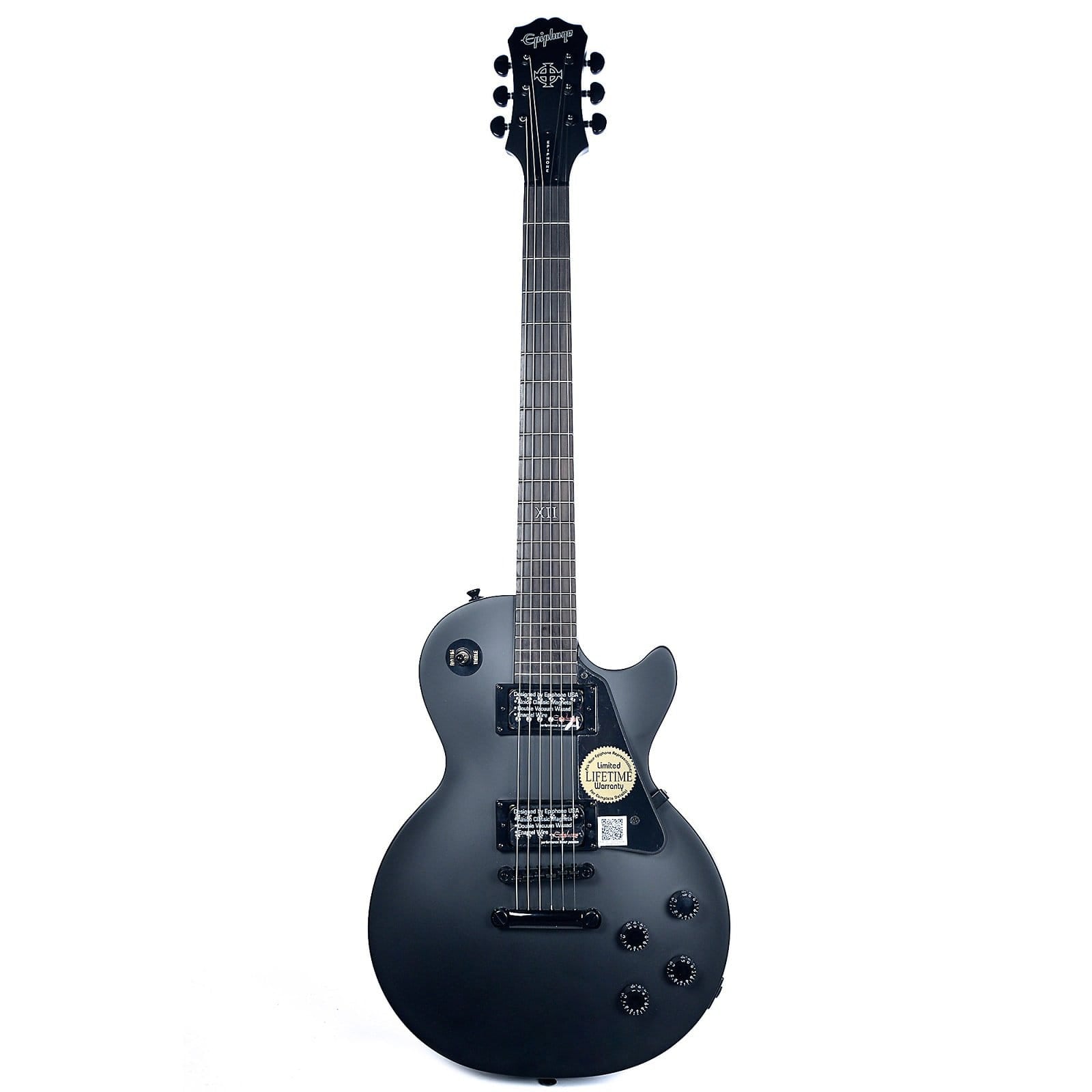 Epiphone Goth Les Paul Studio Pitch Black – Chicago Music Exchange