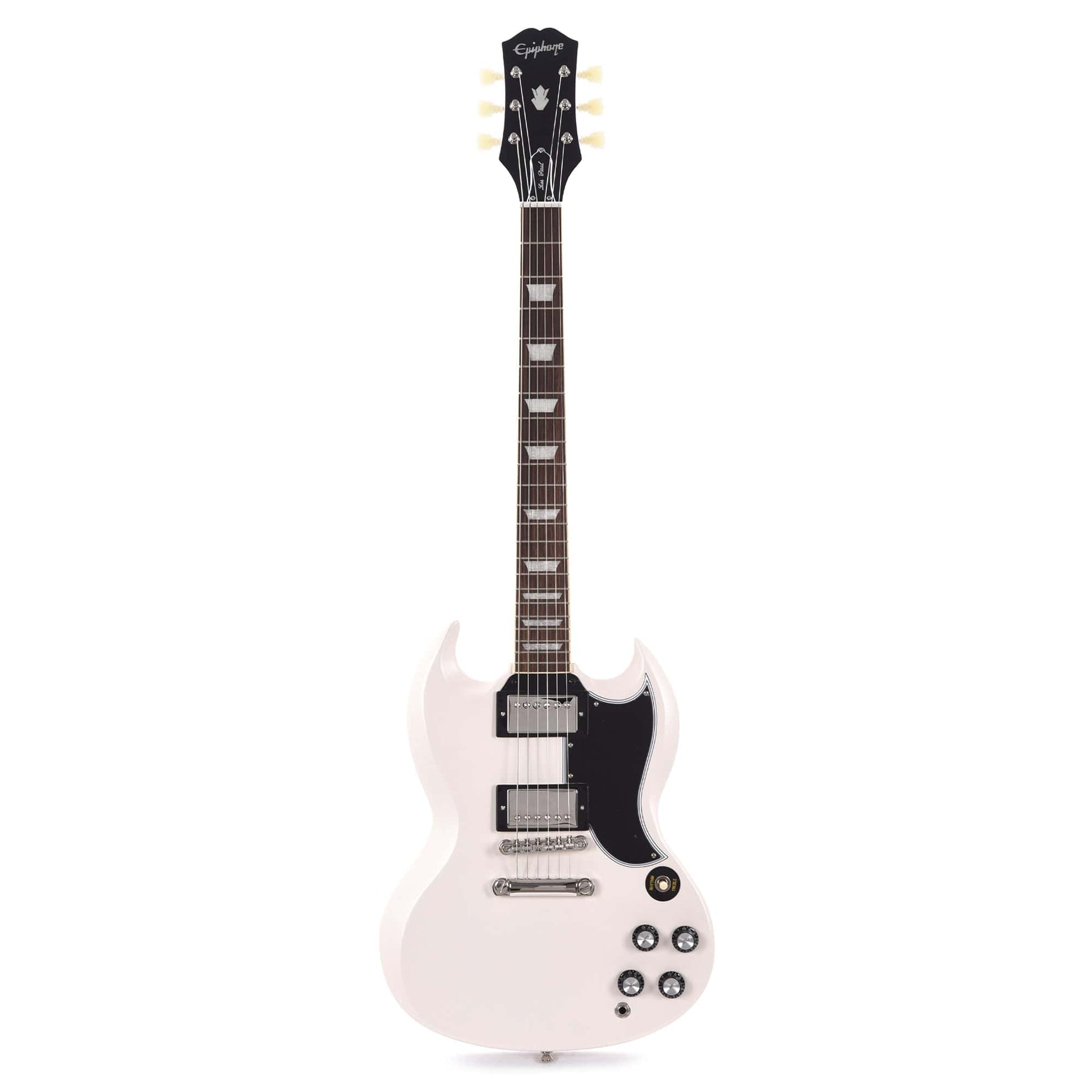 Epiphone Inspired by Gibson 1961 Les Paul SG Standard Aged Classic White Electric Guitars / Solid Body