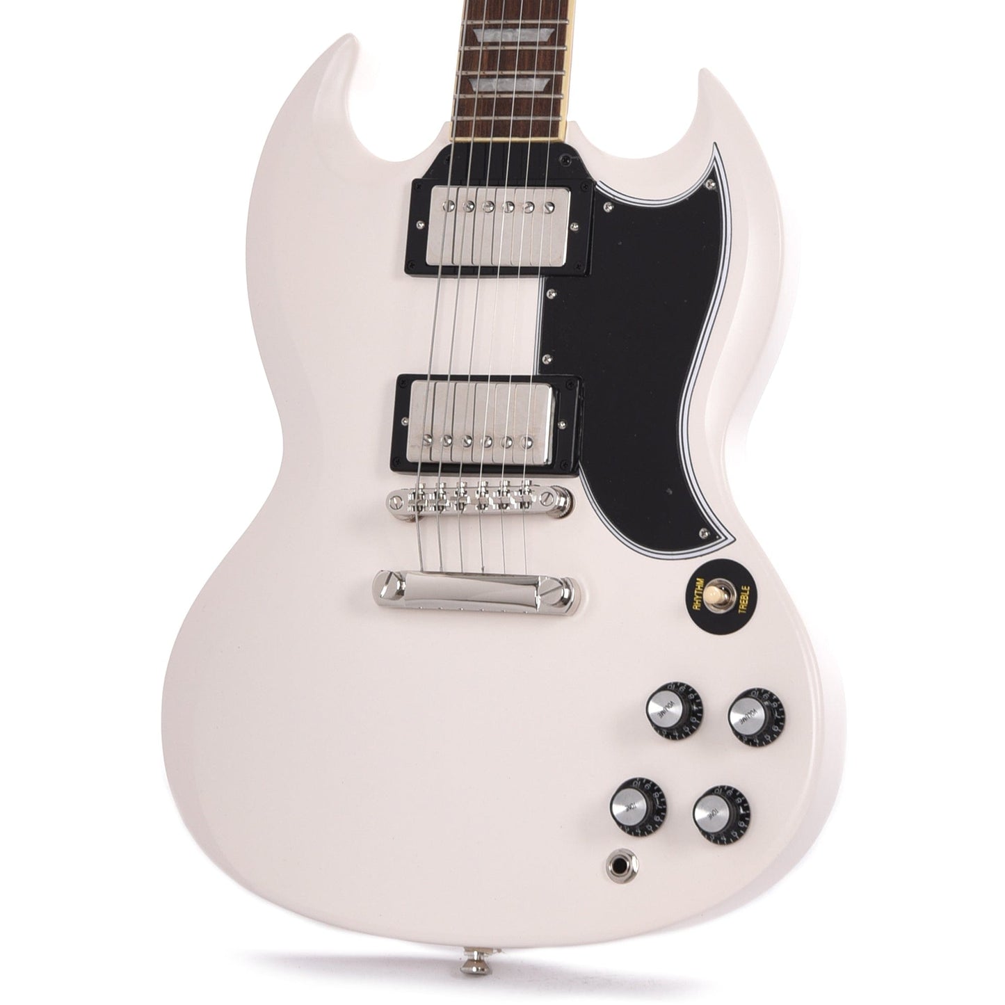 Epiphone Inspired by Gibson 1961 Les Paul SG Standard Aged Classic White Electric Guitars / Solid Body