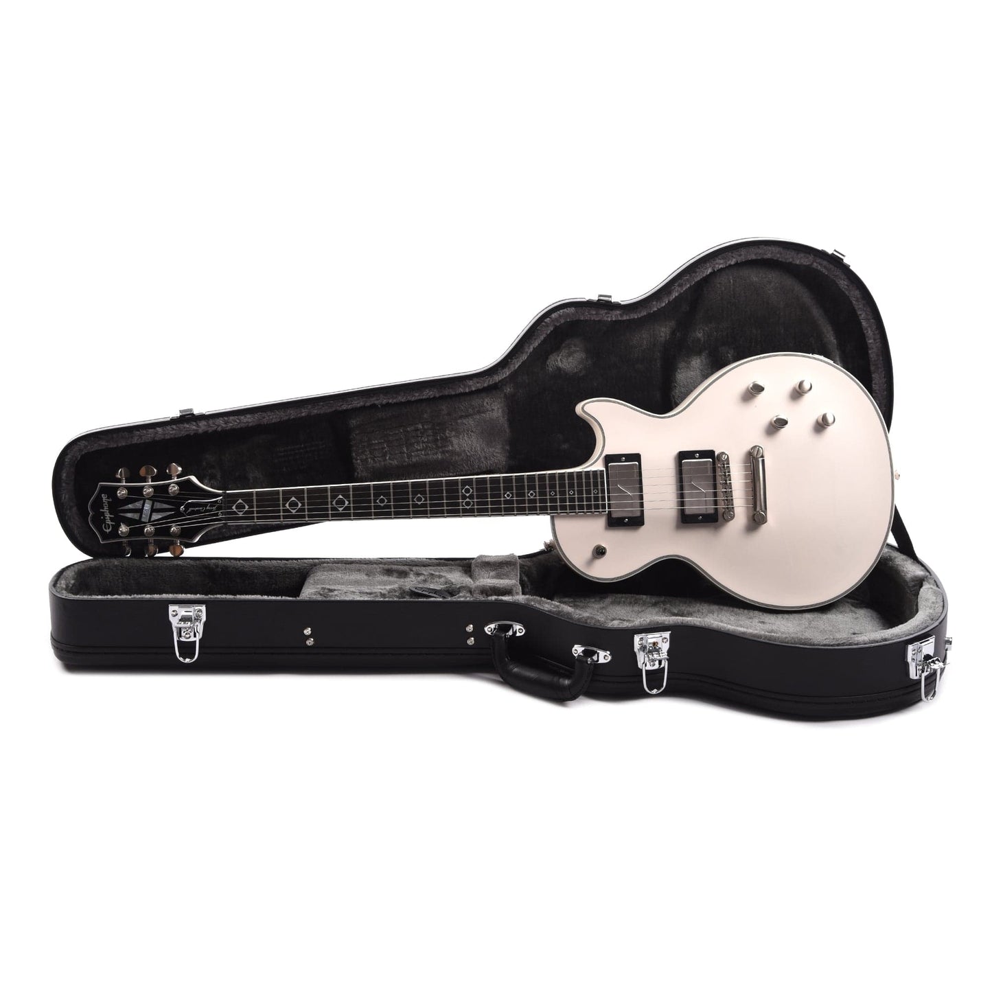 Epiphone Jerry Cantrell Signature Prophecy Les Paul Custom Bone White Electric Guitars / Solid Body